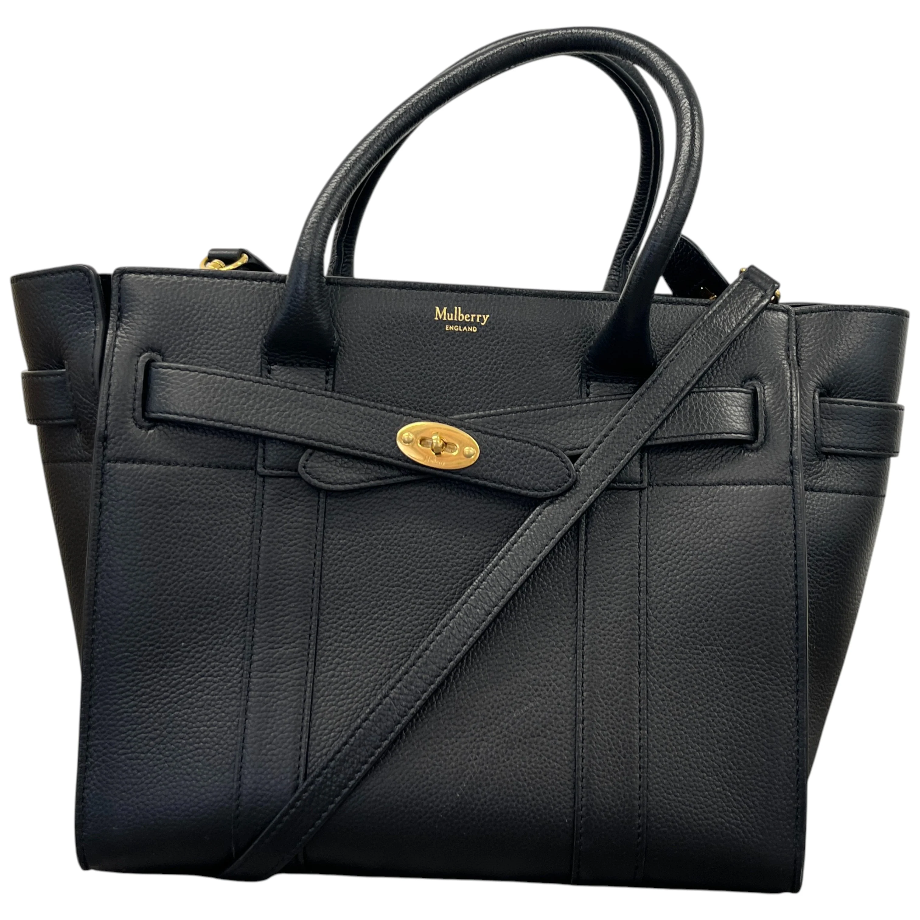 Women's Small Zipped Bayswater Bag Black