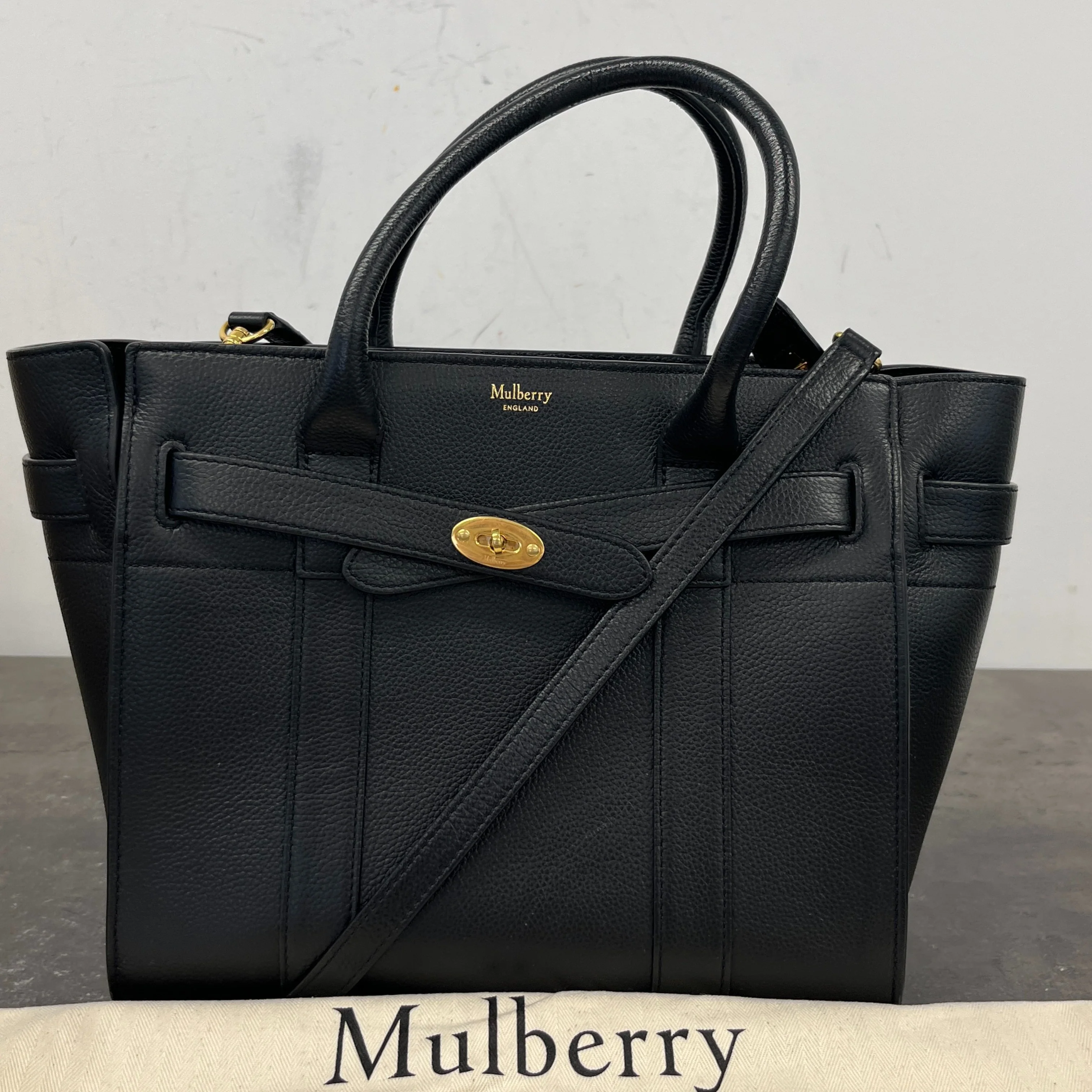 Women's Small Zipped Bayswater Bag Black - Image 13