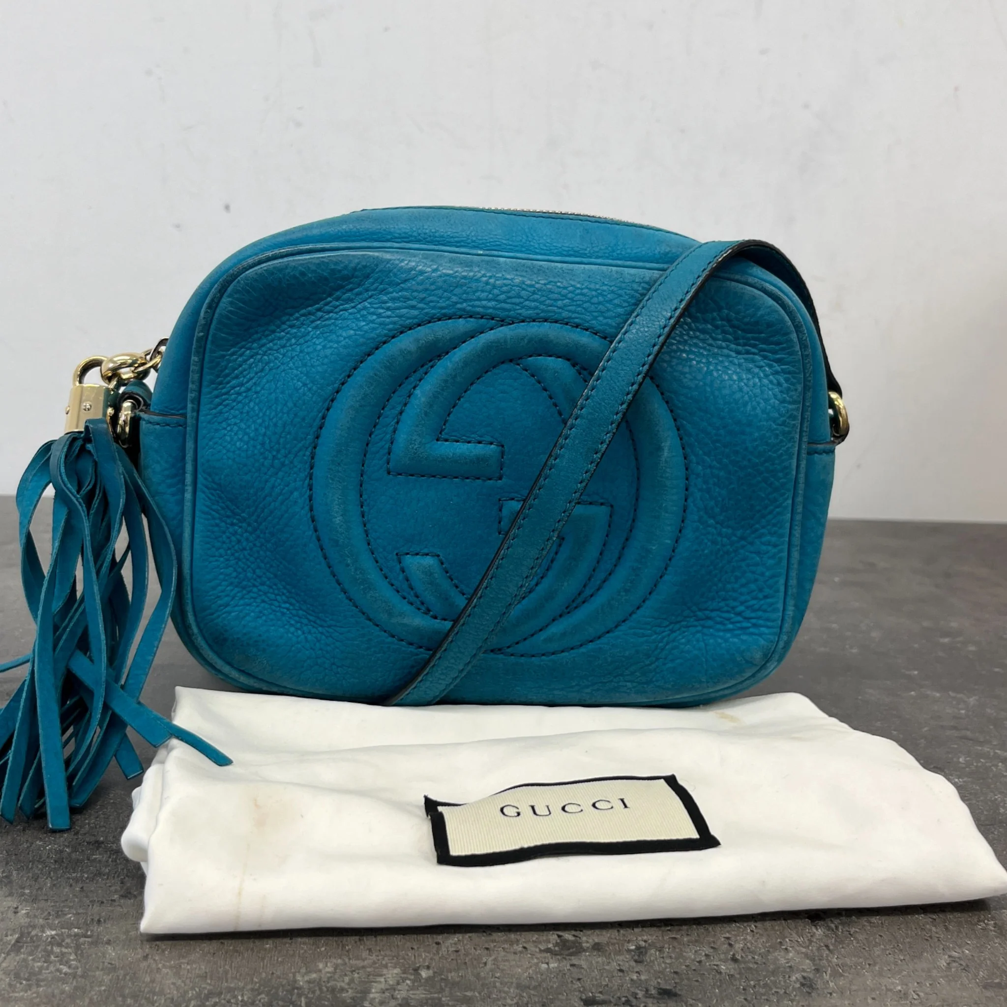 Women's Soho Disco Bag Blue - Image 11