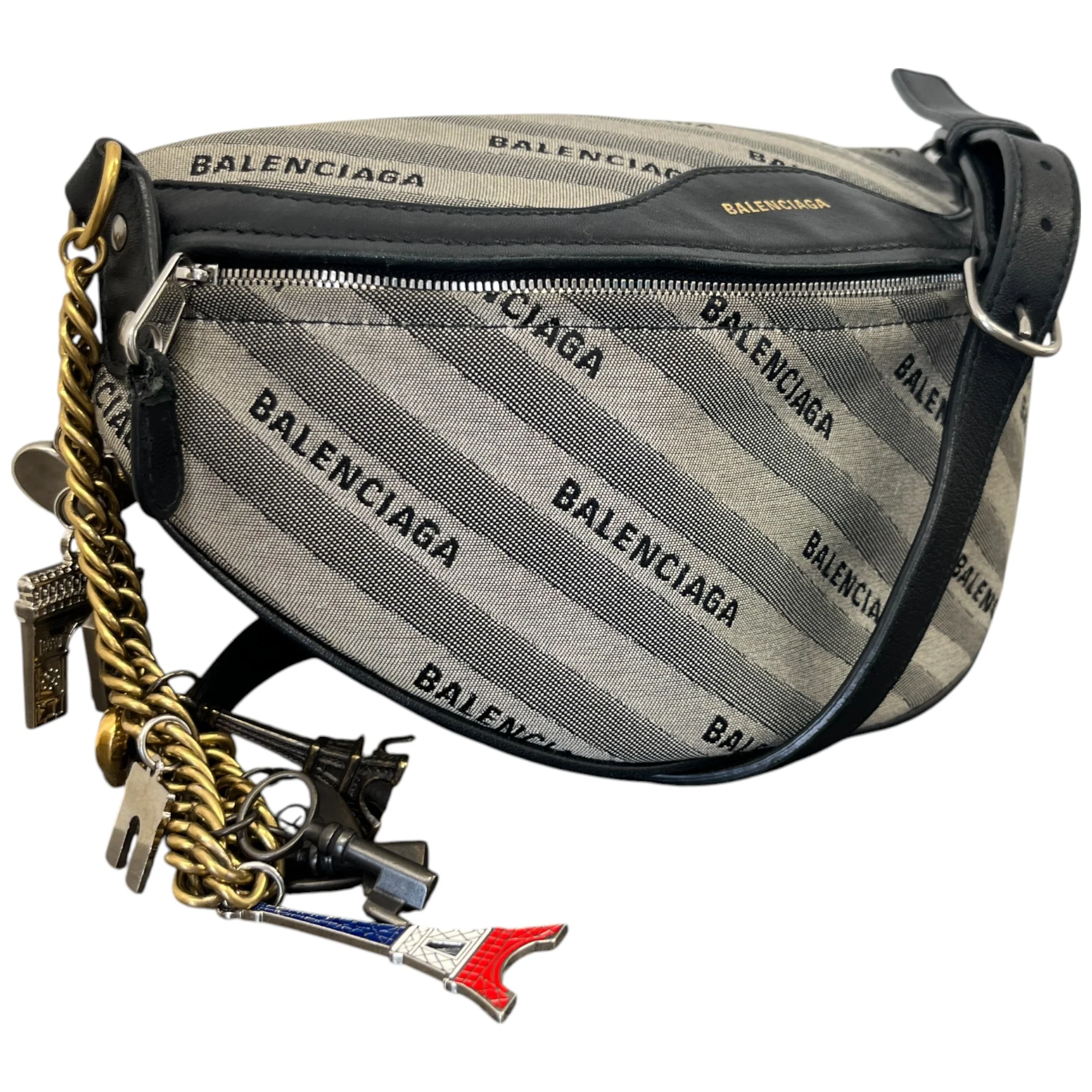 Women's Souvenir Xs Paris Charms Belt Bag Grey - Image 4