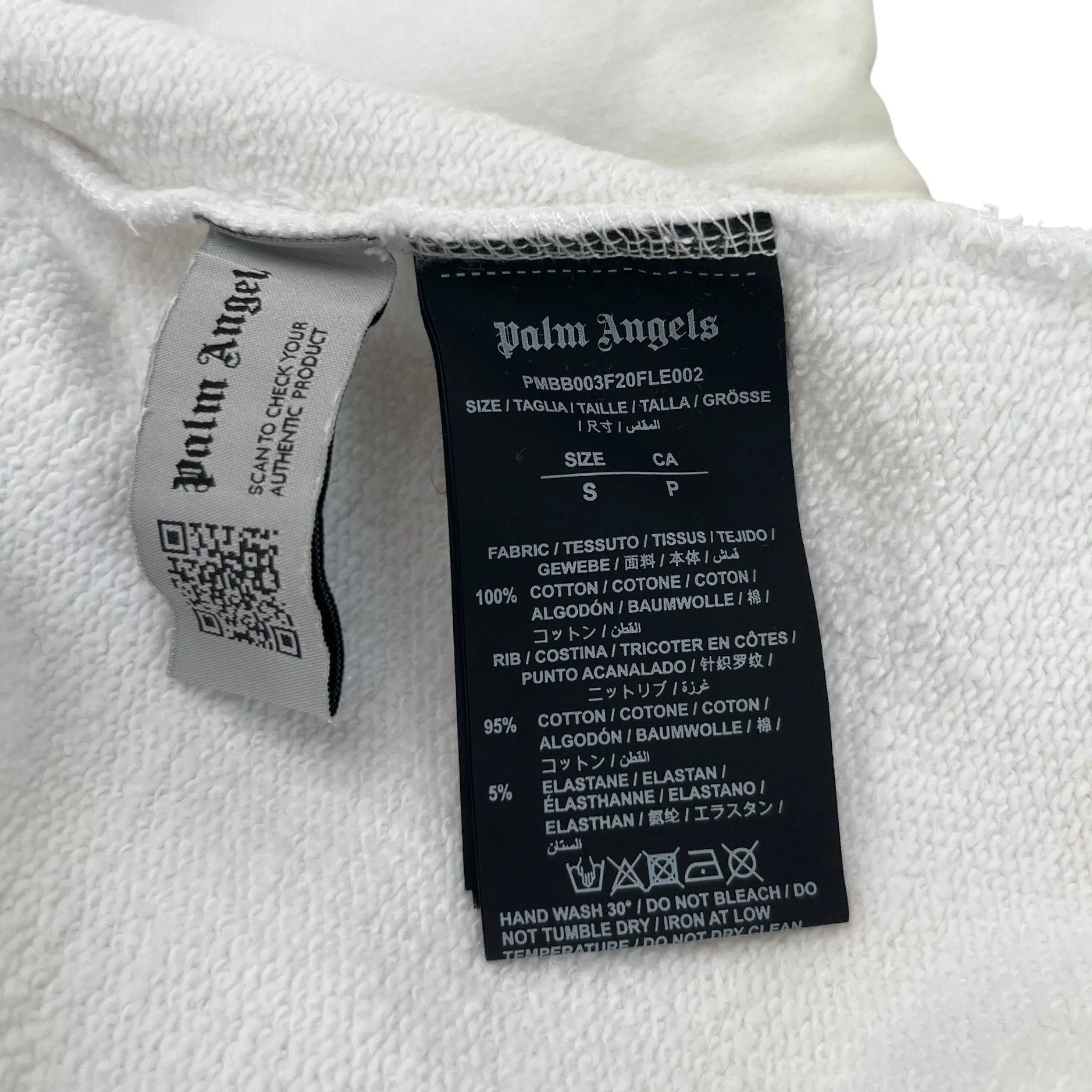 Women's Spray Logo Hoodie White Size S - Image 6