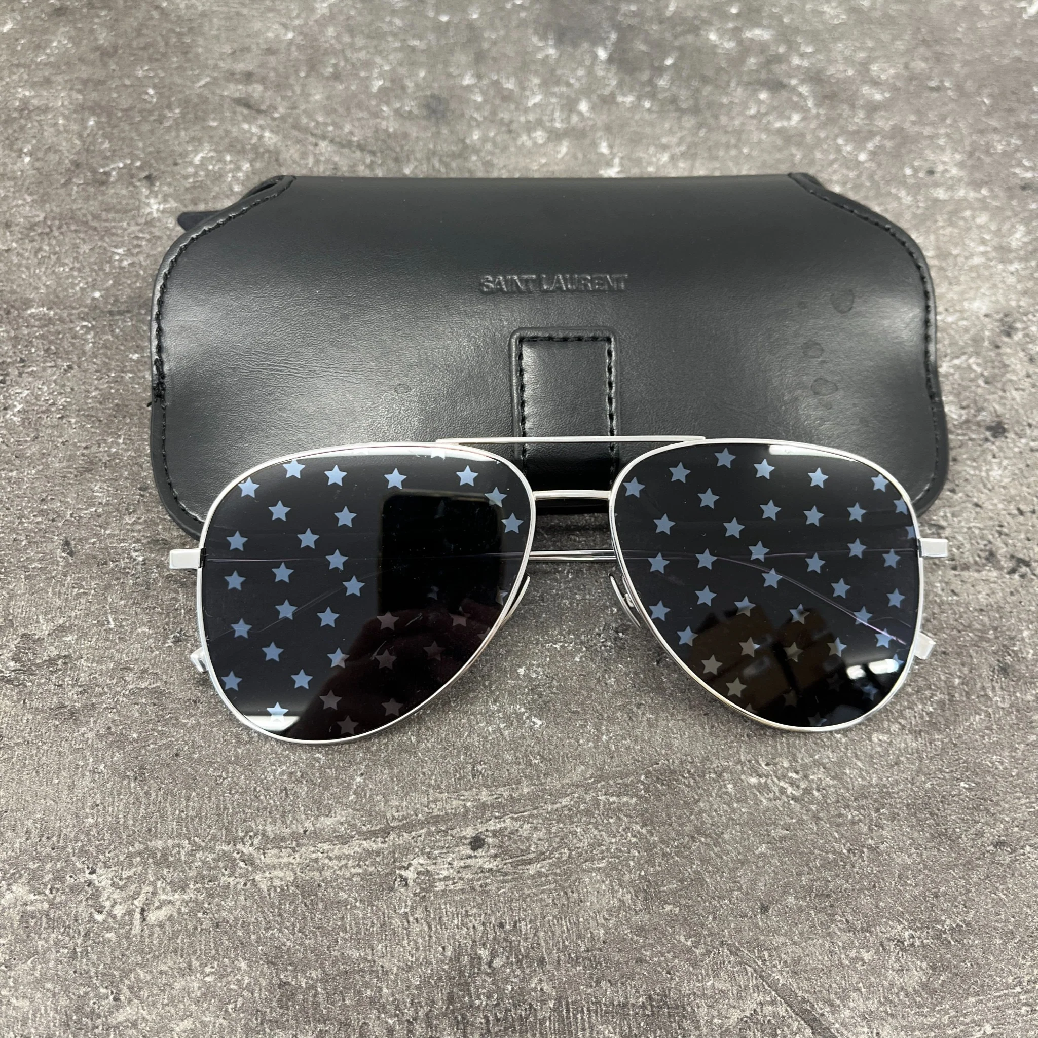 Women's Star Aviator Sunglasses Silver - Image 7