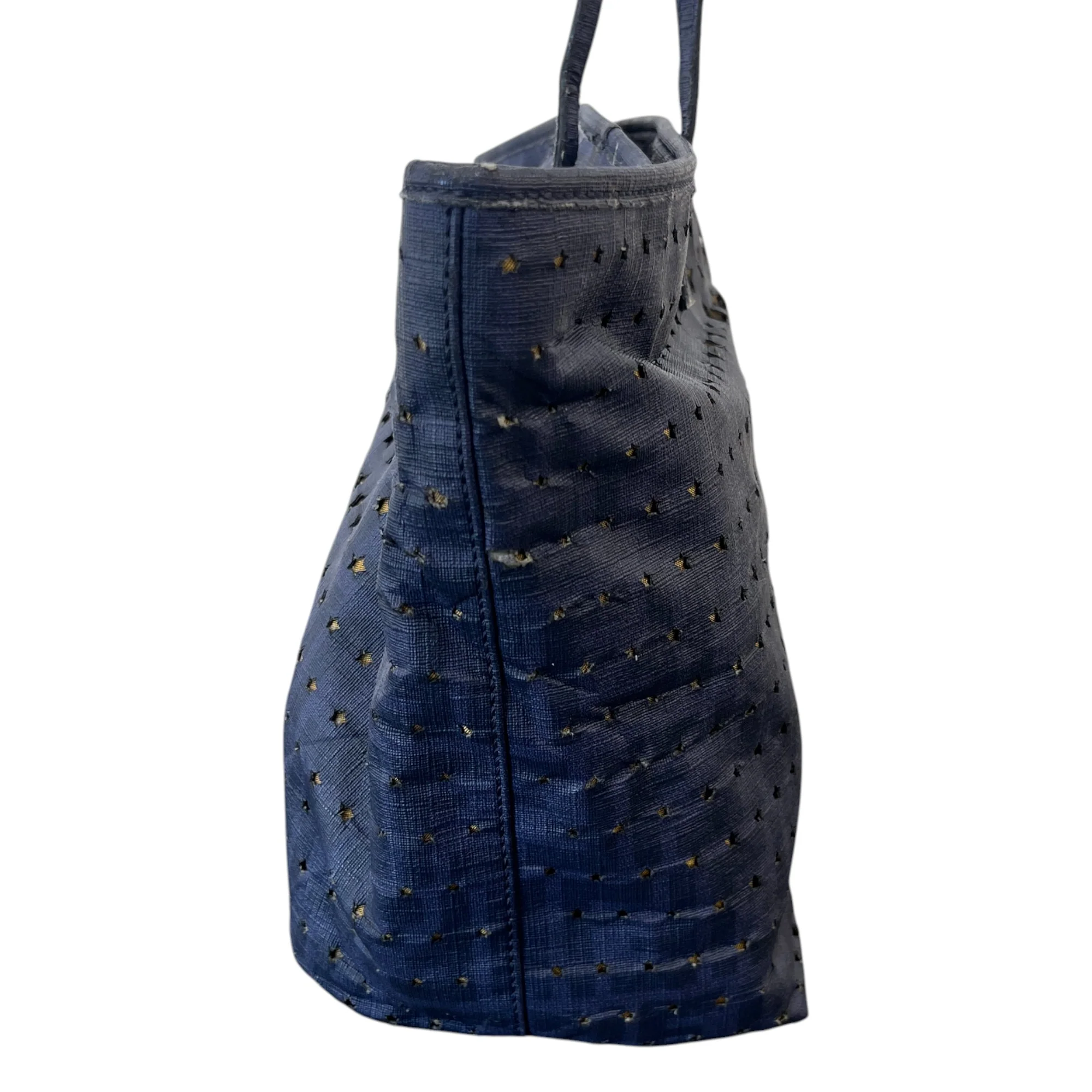 Women's Star Cut-Out Tote Bag Navy - Image 5