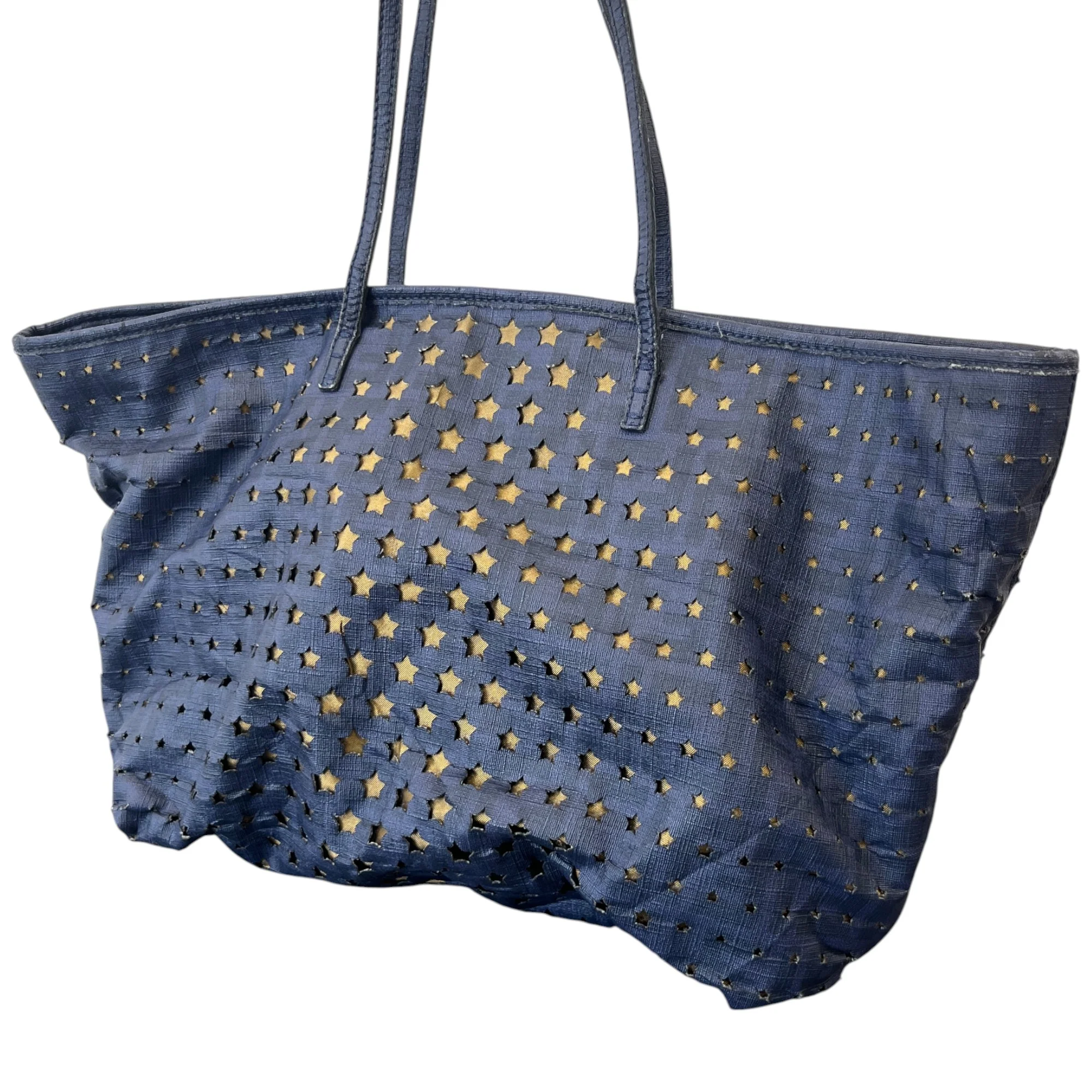 Women's Star Cut-Out Tote Bag Navy - Image 6