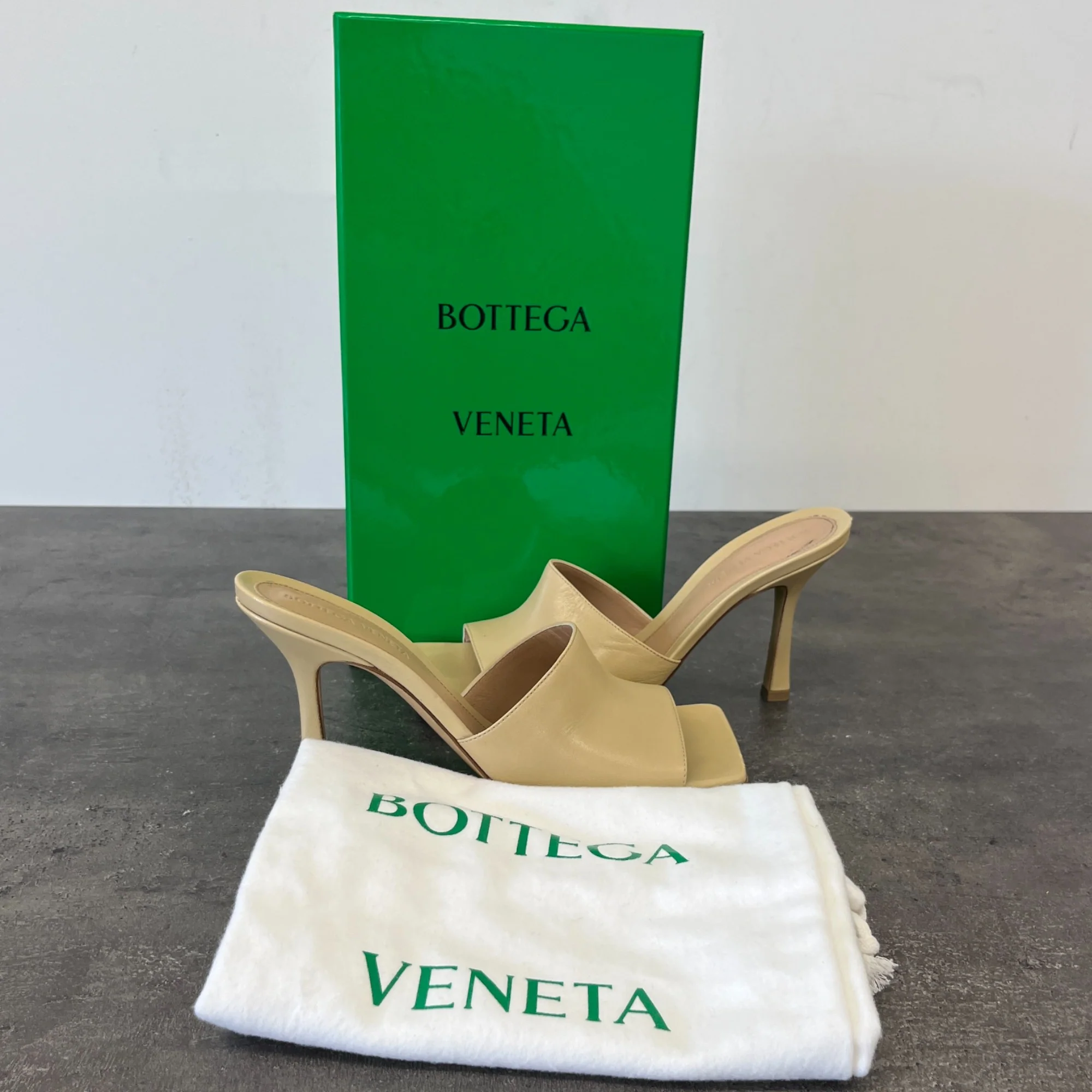 Women's Stretch Mule Heels Nude Size EU 37.5 / UK 4.5 - Image 11