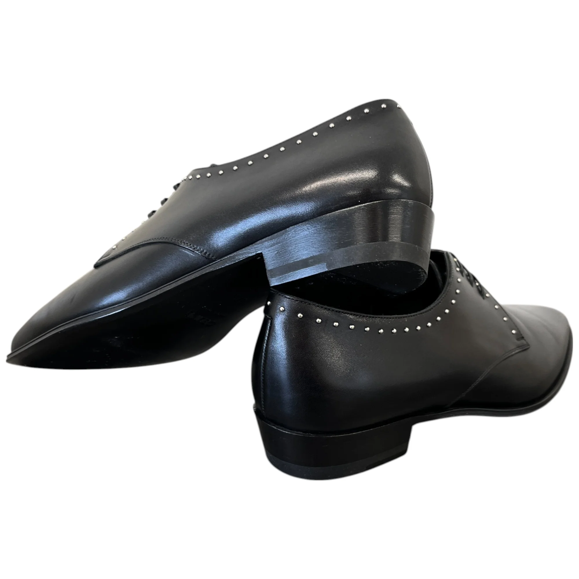 Women's Studded Derby Loafers Black Size EU 37.5 / UK 4.5 - Image 10