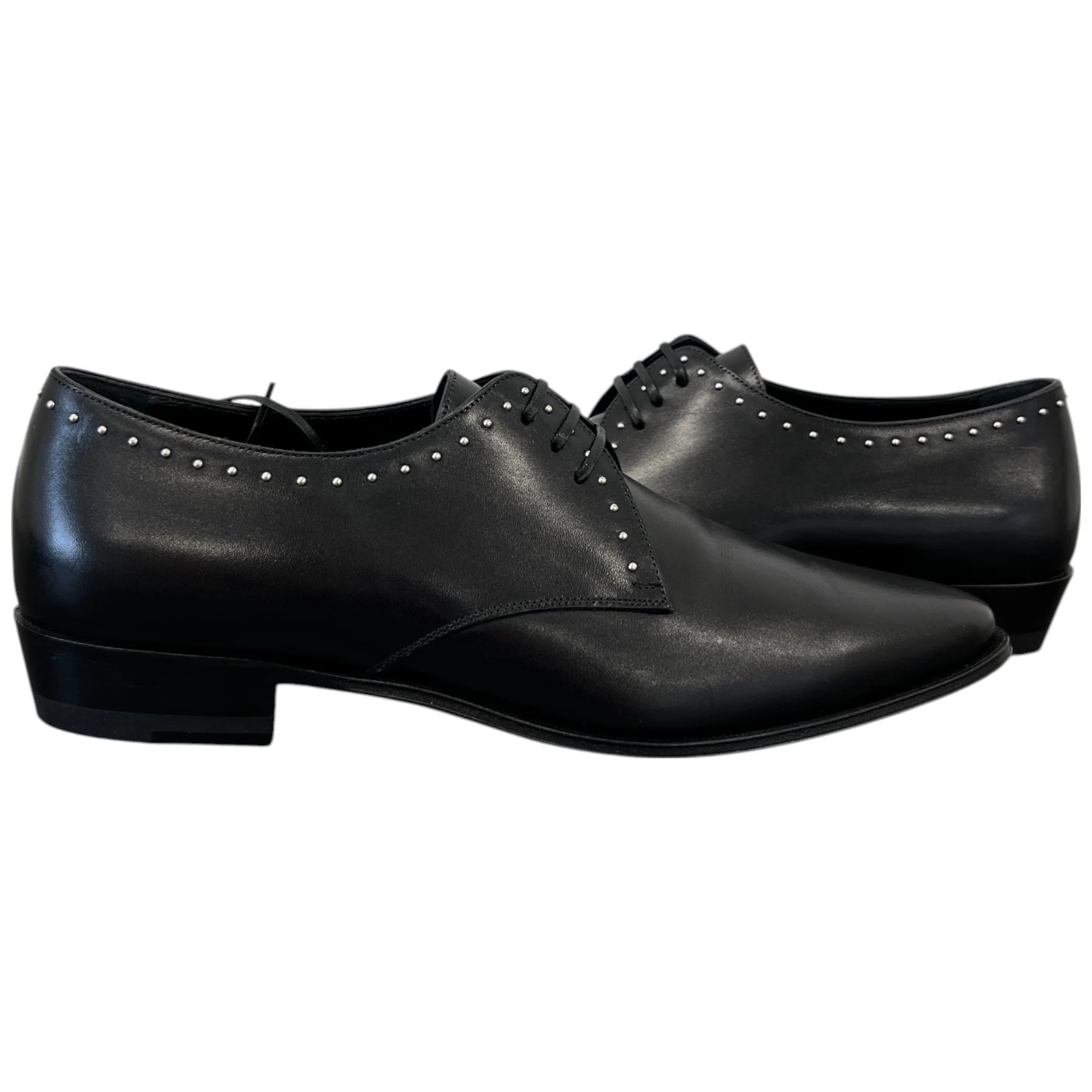 Women's Studded Derby Loafers Black Size EU 37.5 / UK 4.5 - Image 3