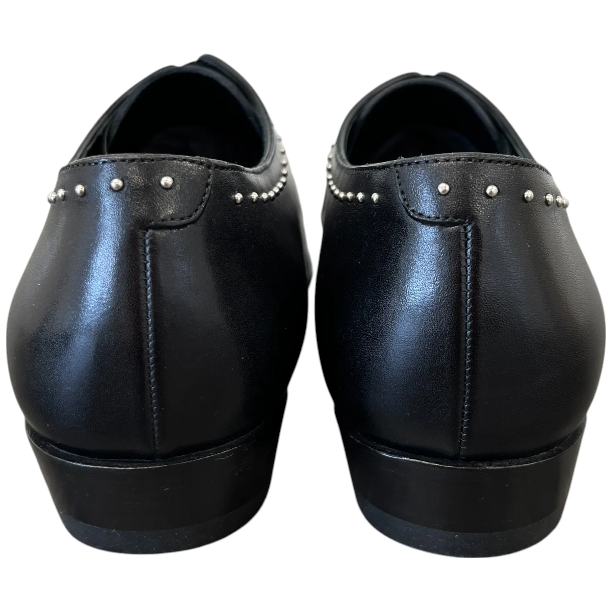 Women's Studded Derby Loafers Black Size EU 37.5 / UK 4.5 - Image 7