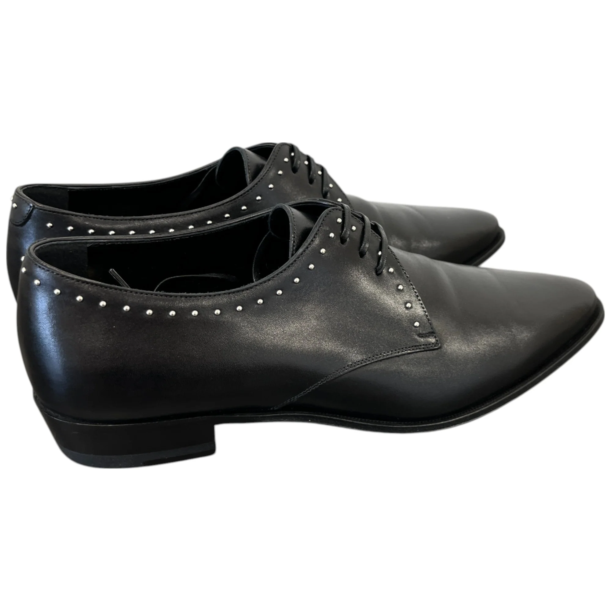 Women's Studded Derby Loafers Black Size EU 37.5 / UK 4.5 - Image 8