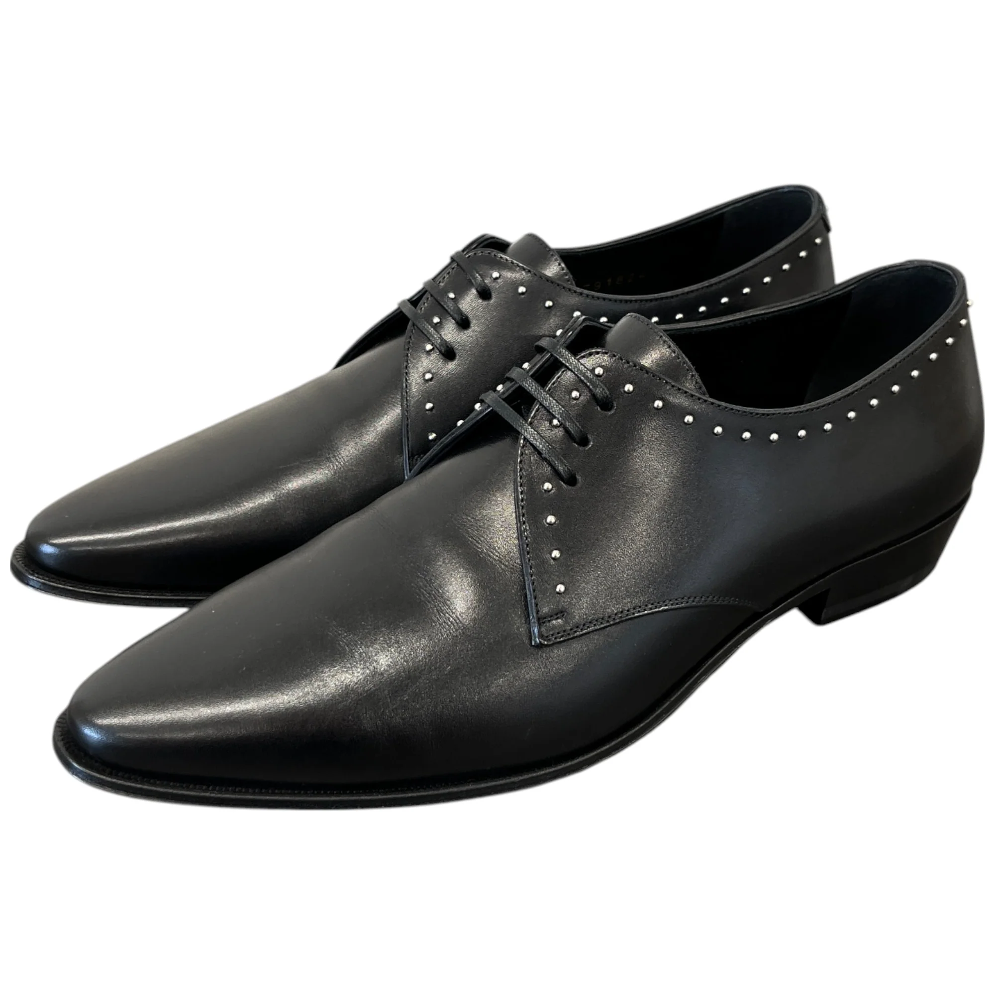Women's Studded Derby Loafers Black Size EU 37.5 / UK 4.5 - Image 9