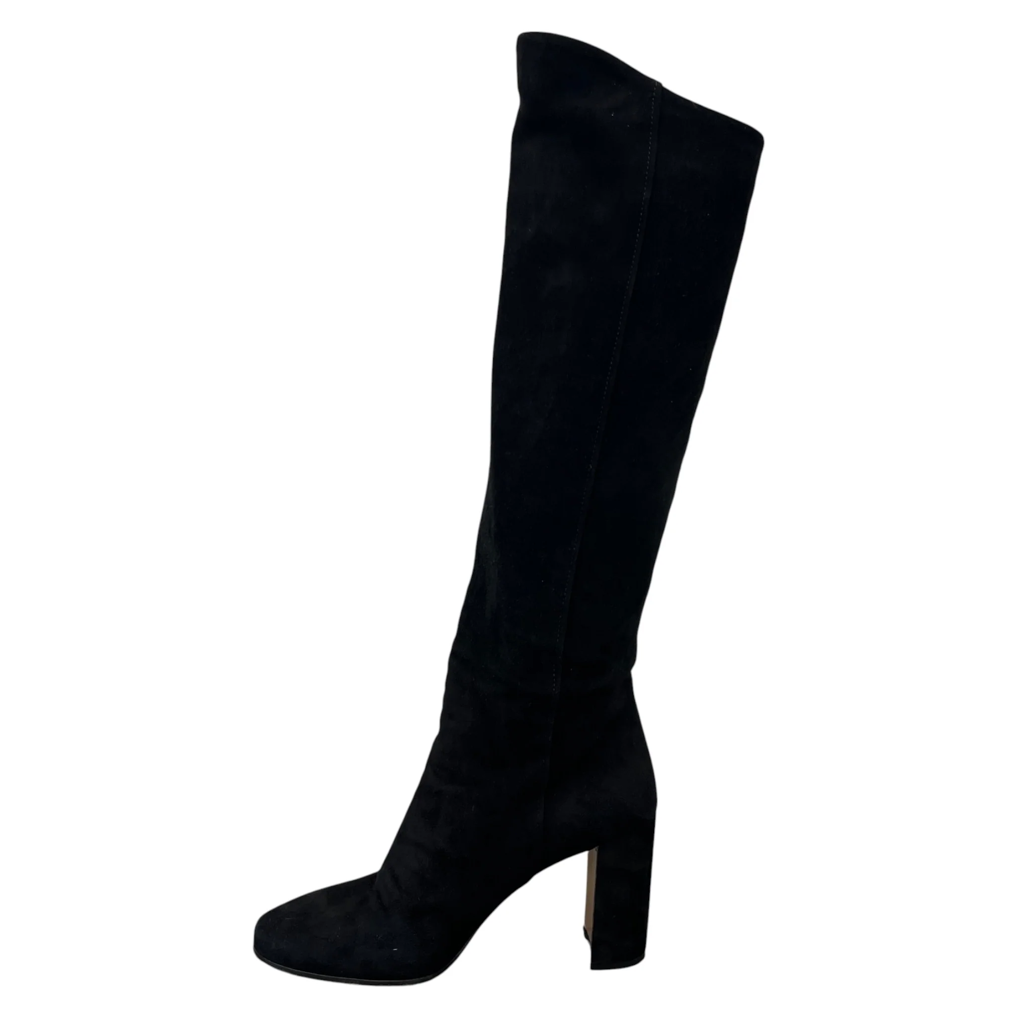 Women's Suede Knee High Boots Black Size EU 36 / UK 3 - Image 2