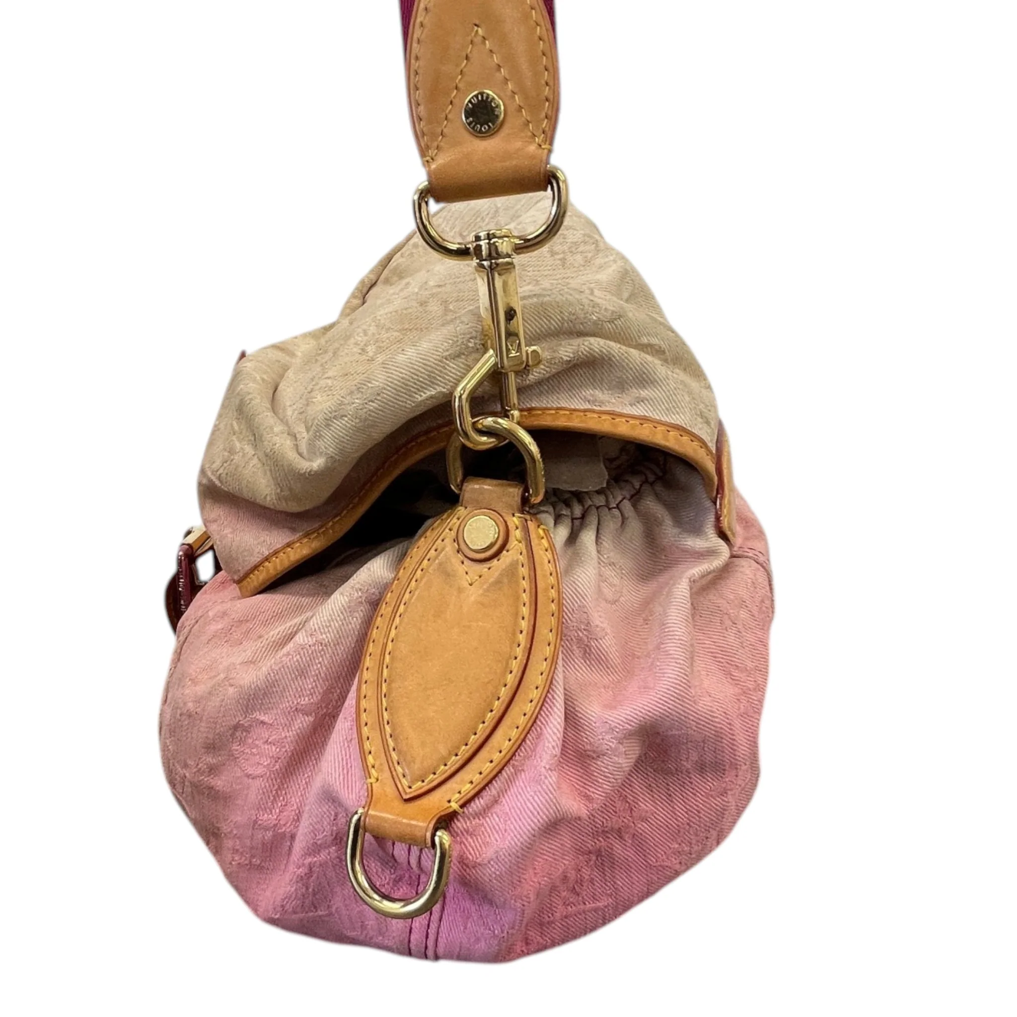 Women's Sunshine Denim Monogram Bag Pink - Image 6