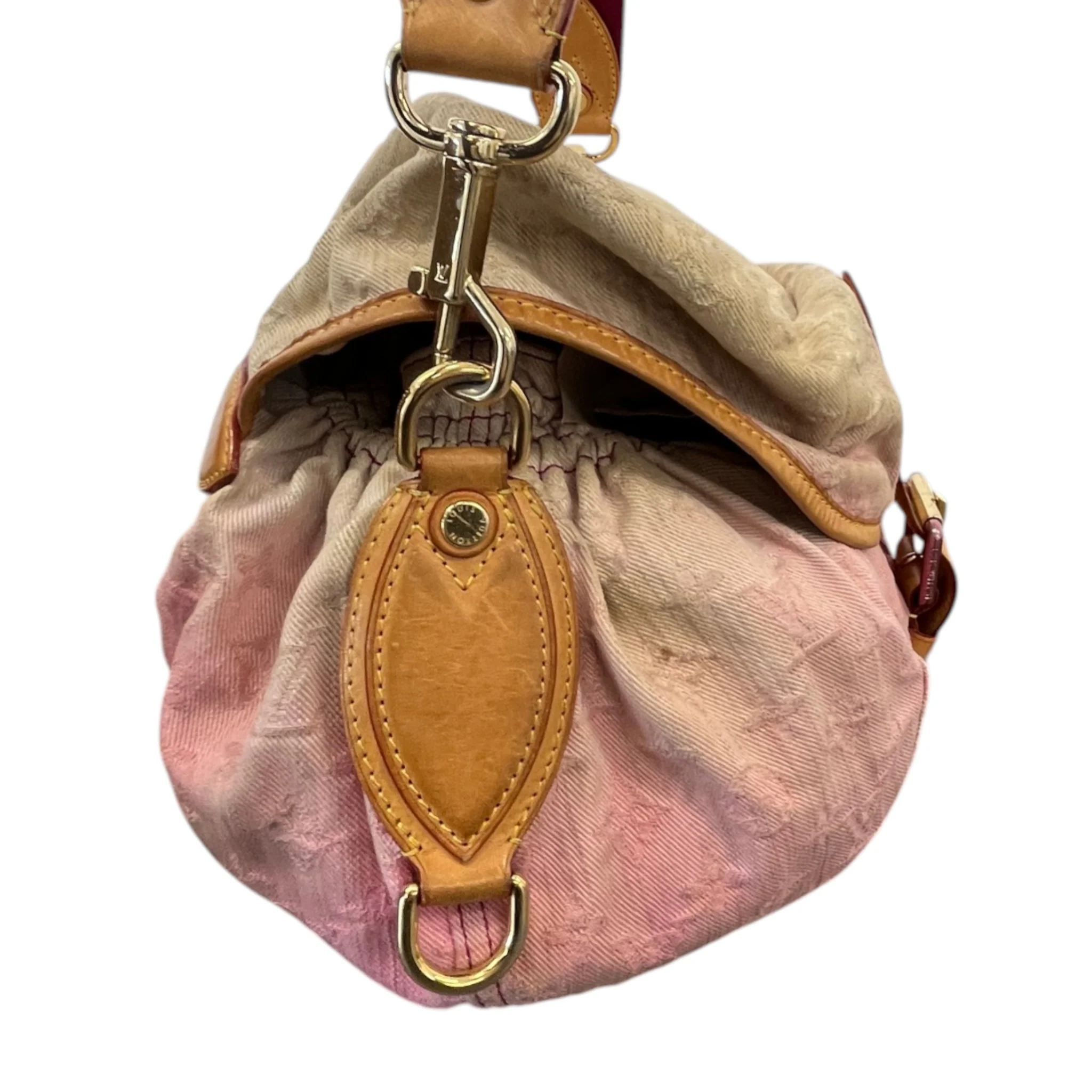 Women's Sunshine Denim Monogram Bag Pink - Image 7