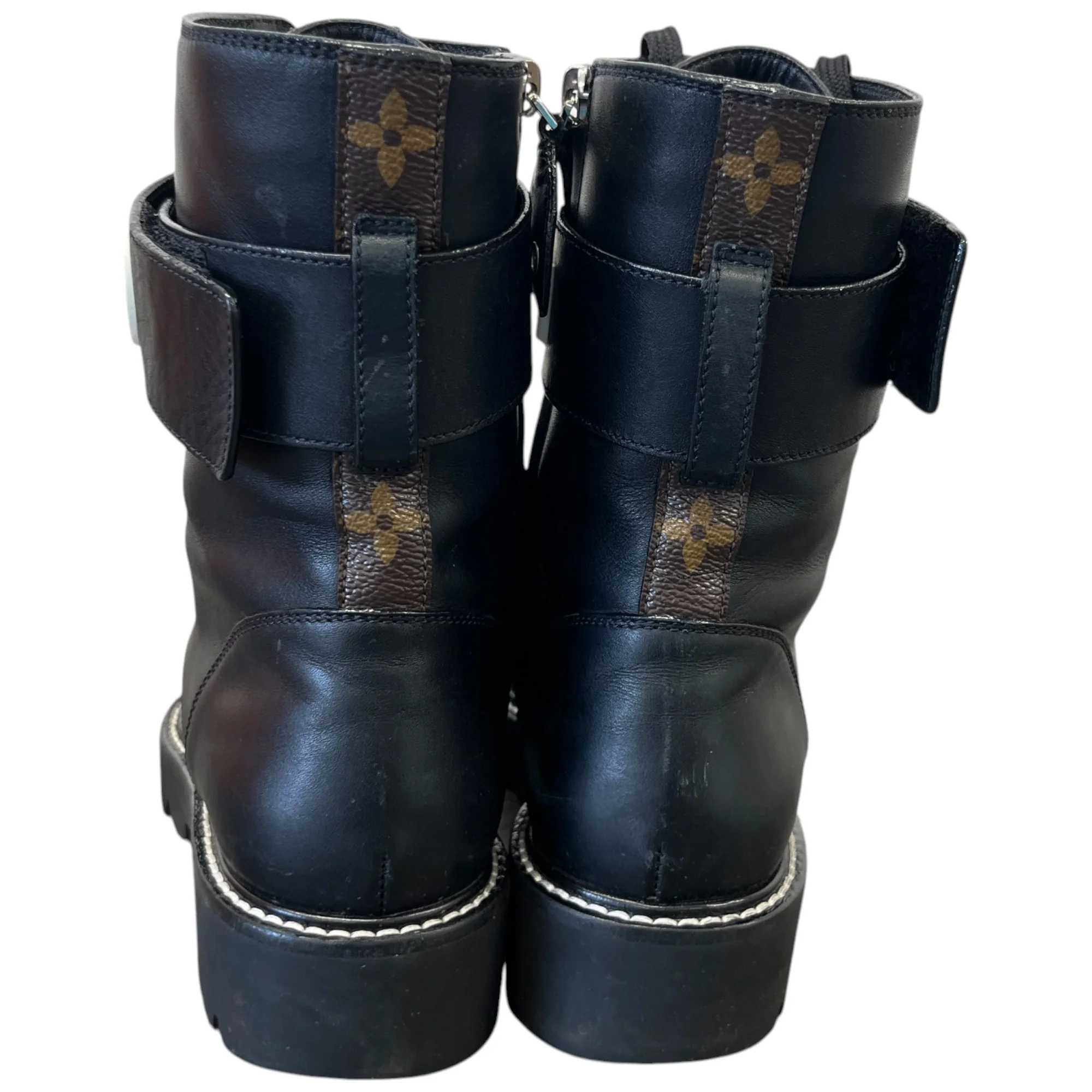 Women's Territory Flat Ranger Boots Black Size EU 37 / UK 4 - Image 7