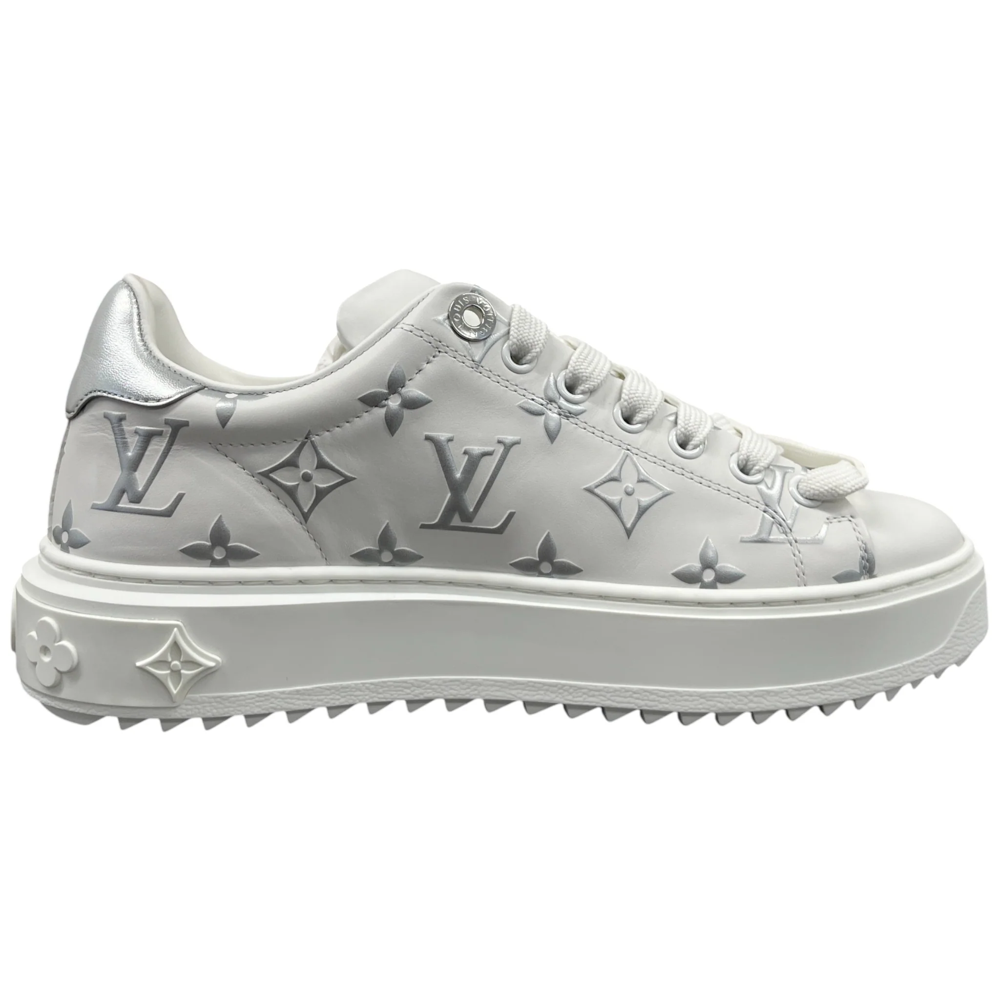 Women's Time Out Low Trainers White Size EU 36 / UK 3 - Image 4