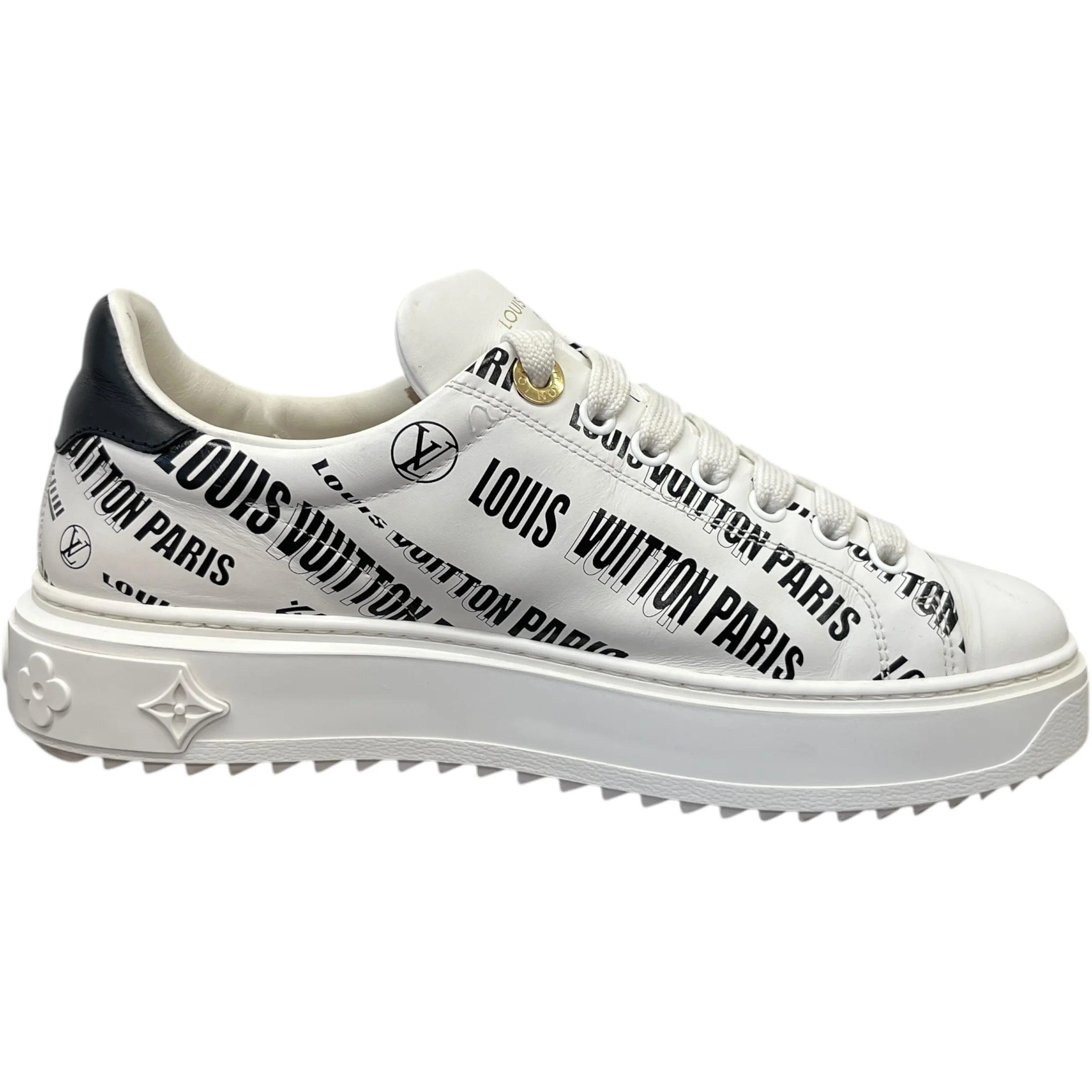 Women's Time Out Low Trainers White Size EU 37 / UK 4 - Image 4