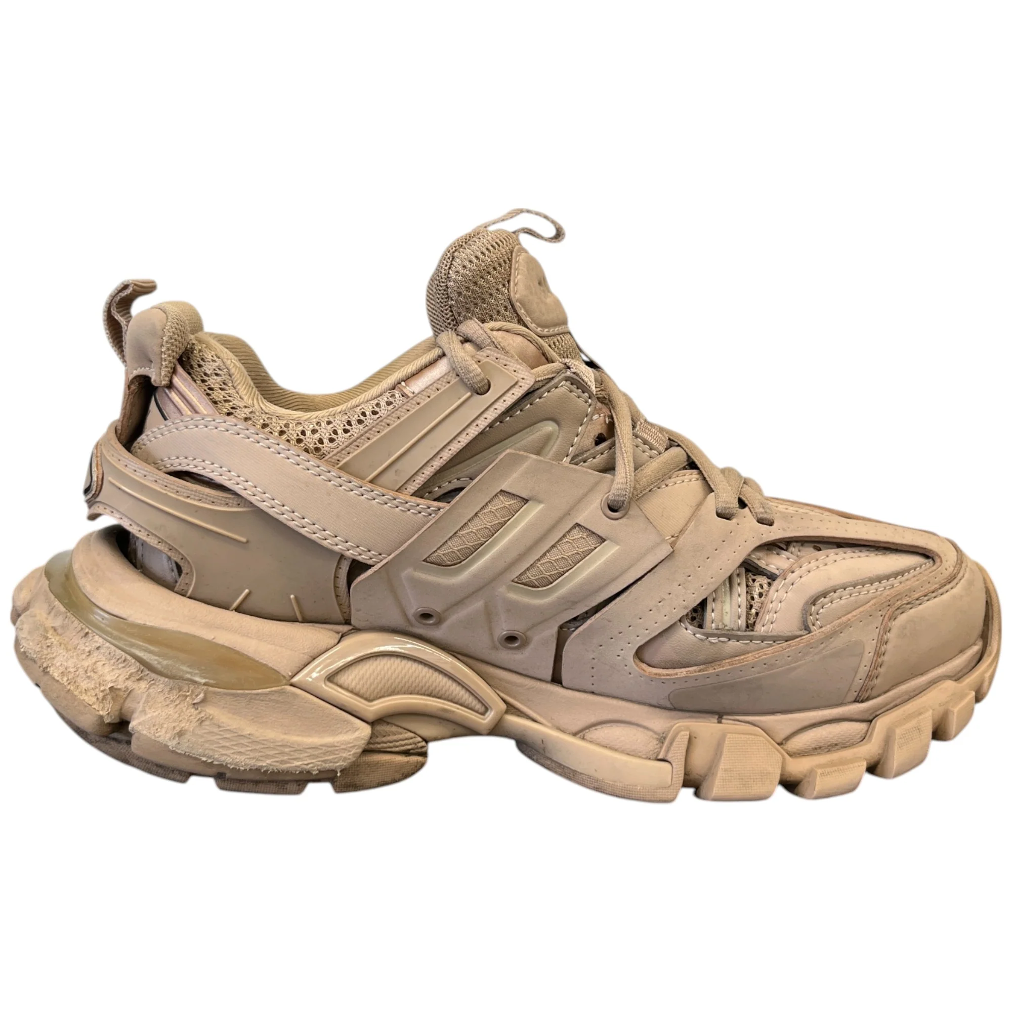 Women's Tracks Low Trainers Beige Size EU 35 / UK 2 - Image 4