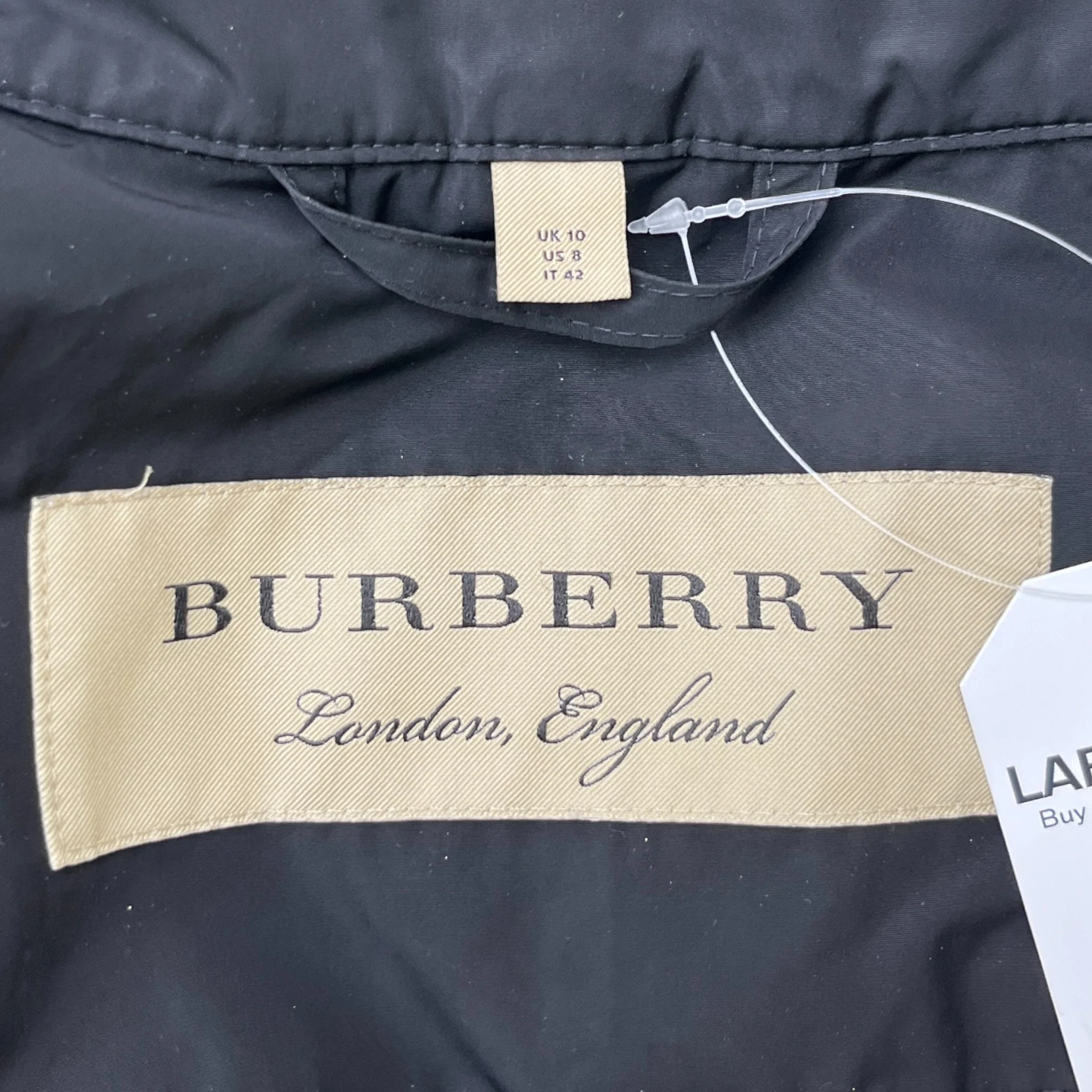 Women's Trench Jacket Black Size 1 / UK 10 - Image 8