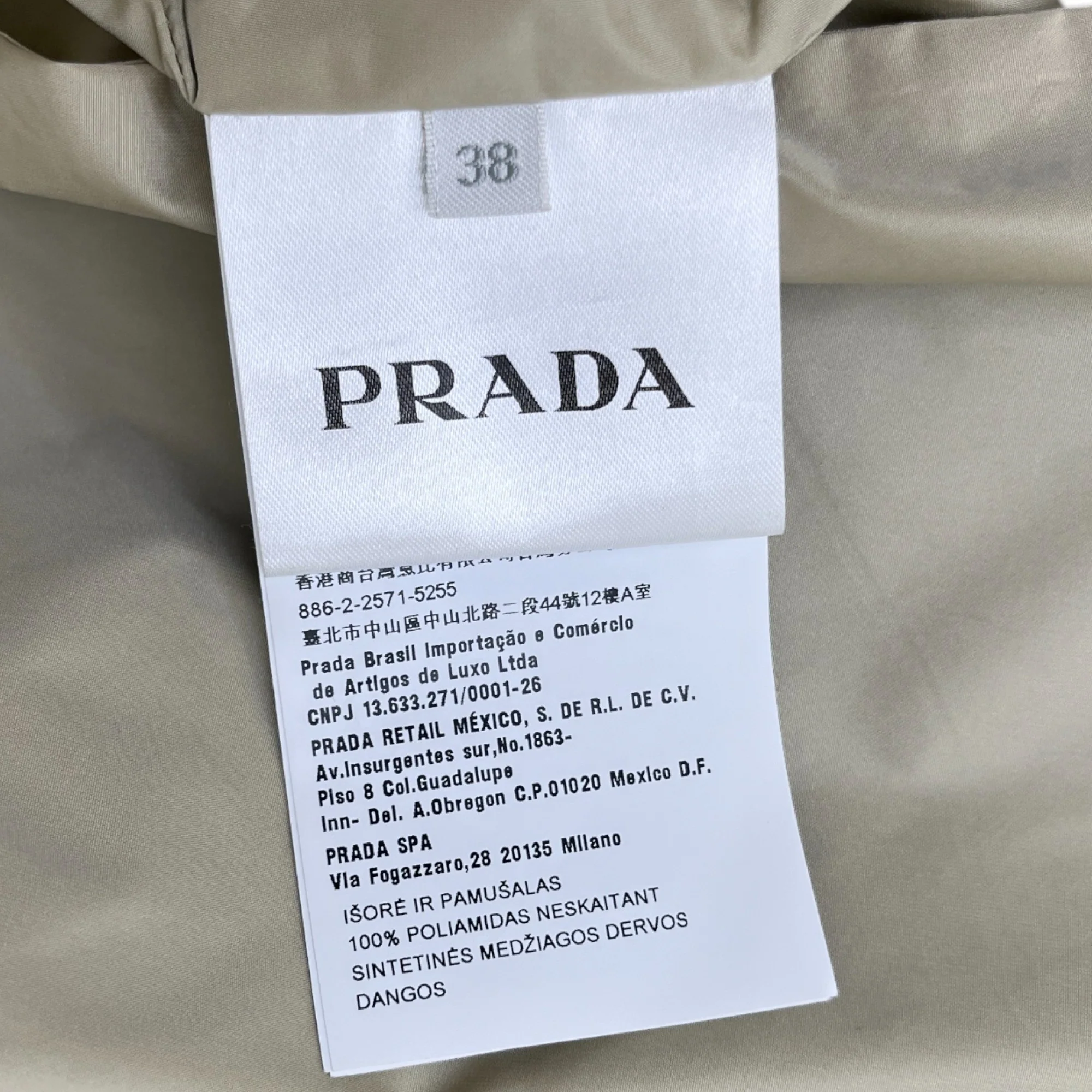 Women's Trench Zip Up Jacket Beige Size IT 38 / UK 6 - Image 10