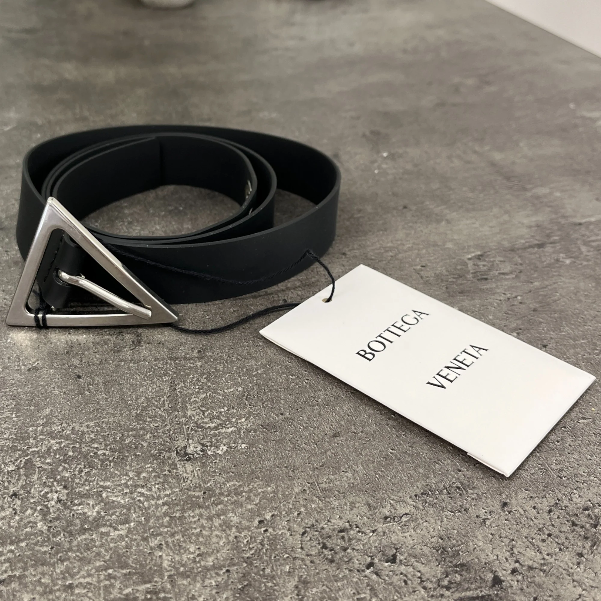 Women's Triangle Buckle Belt Black Size 90CM / UK 12 - Image 7