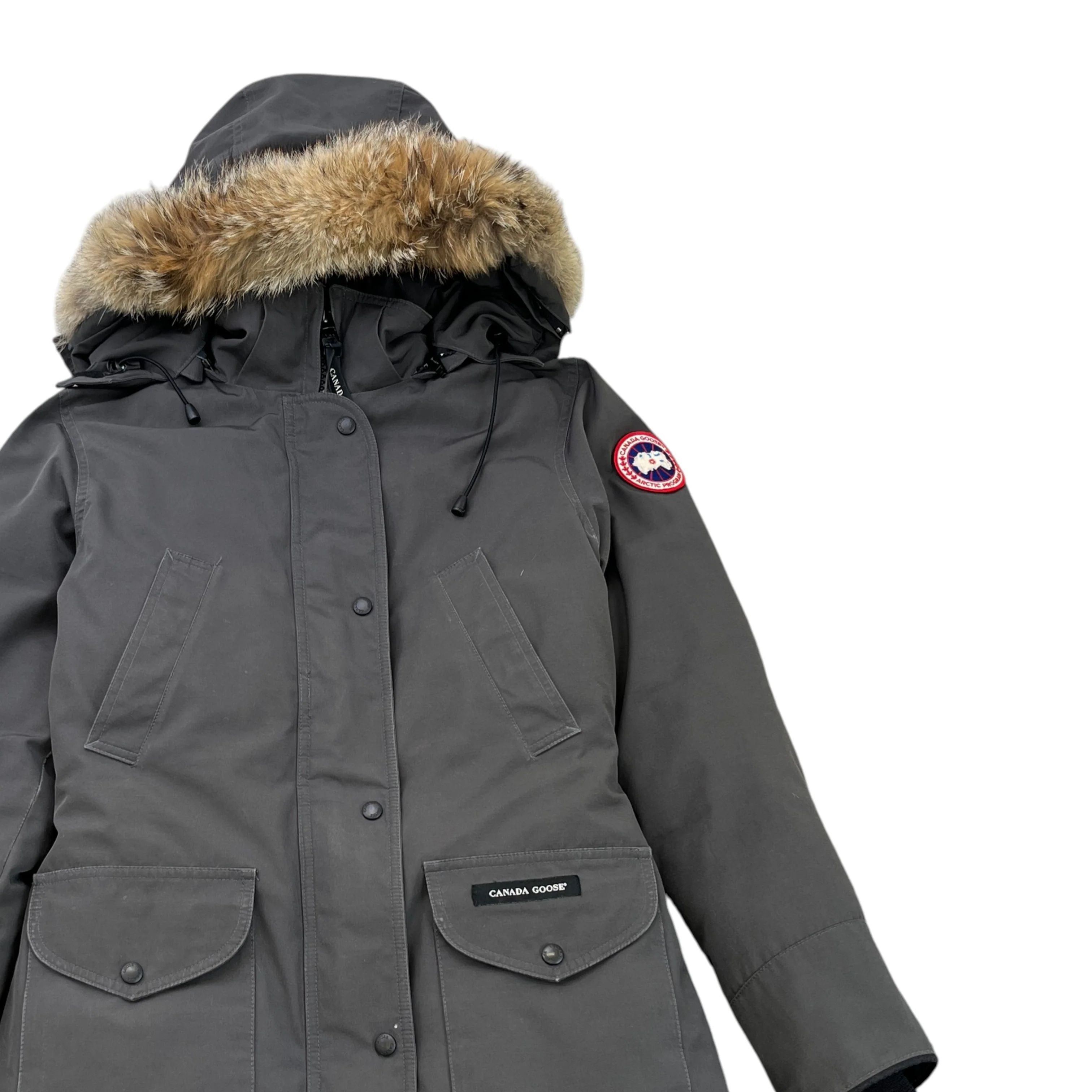 Women's Trillium Parka Down Jacket Grey Size S - Image 3