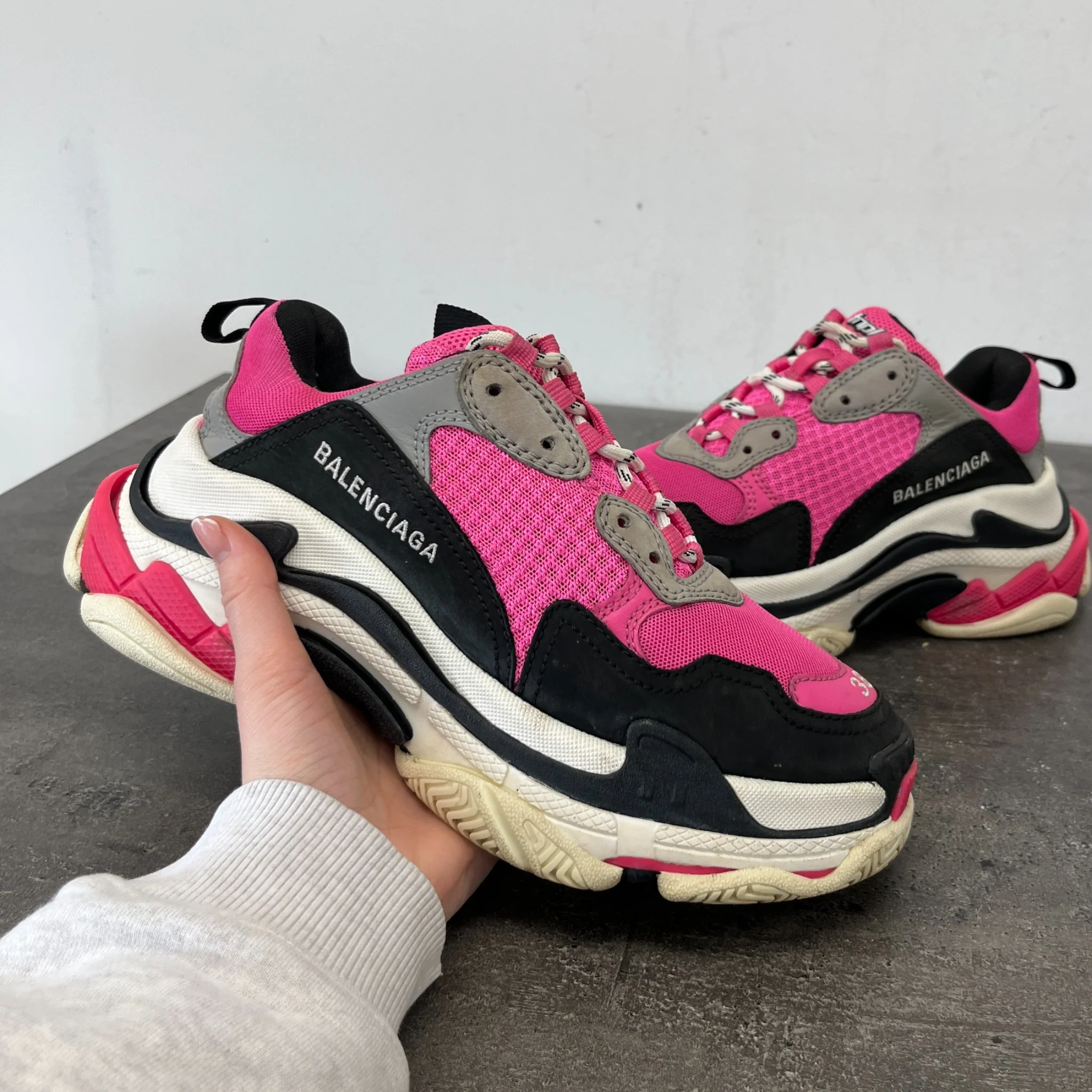 Women's Triple S Low Trainers Pink Size EU 38 / UK 5 - Image 12