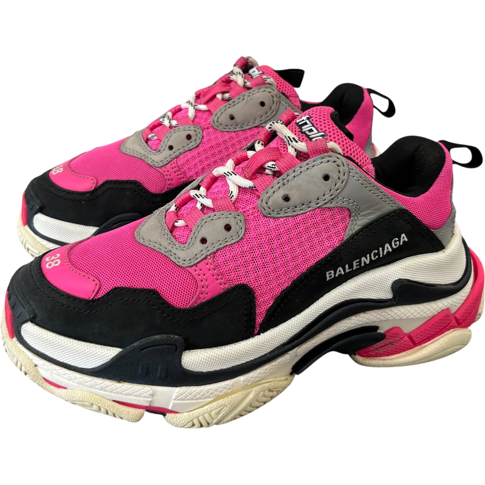 Women's Triple S Low Trainers Pink Size EU 38 / UK 5 - Image 9