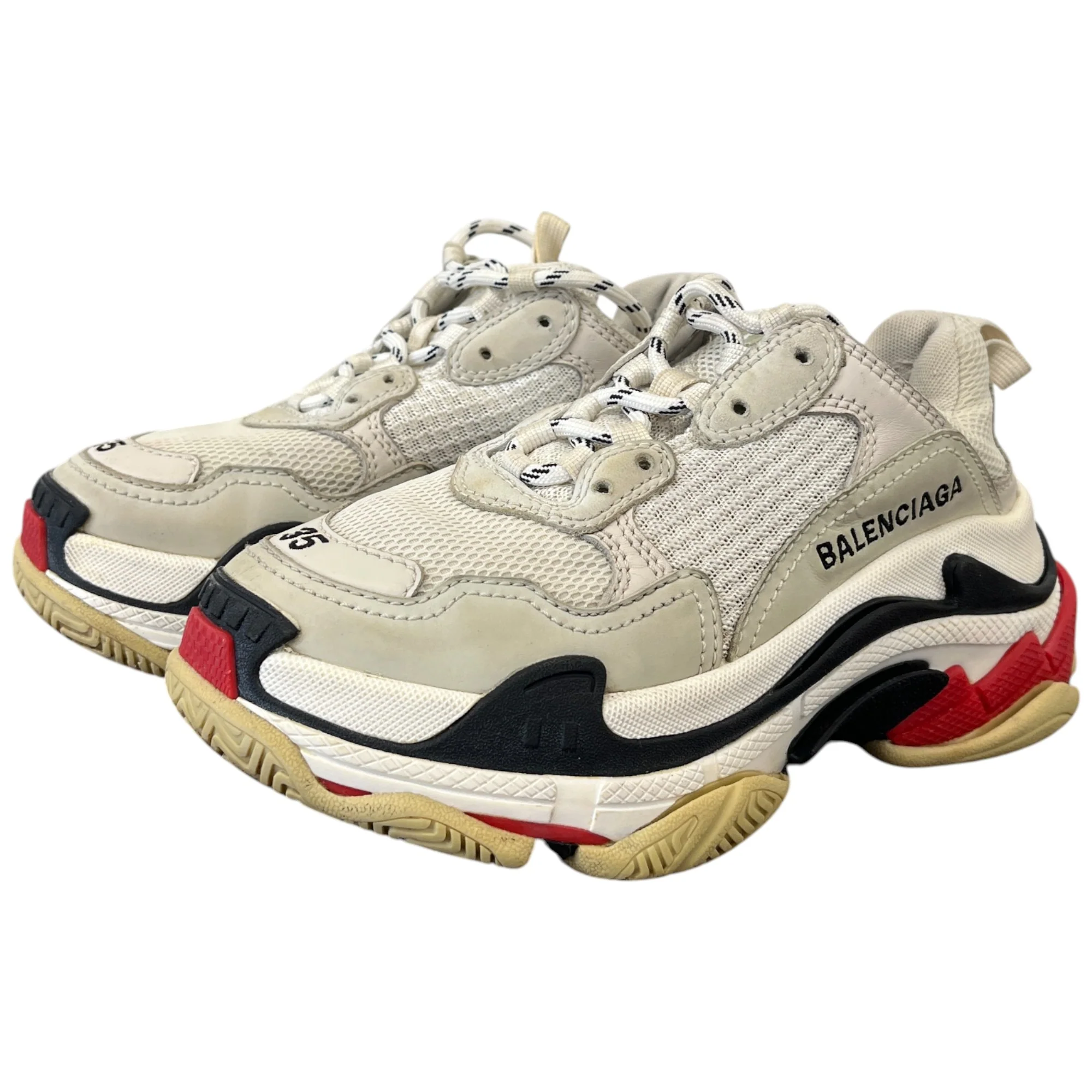 Women's Triple S Low Trainers White Size EU 35 / UK 2 - Image 8