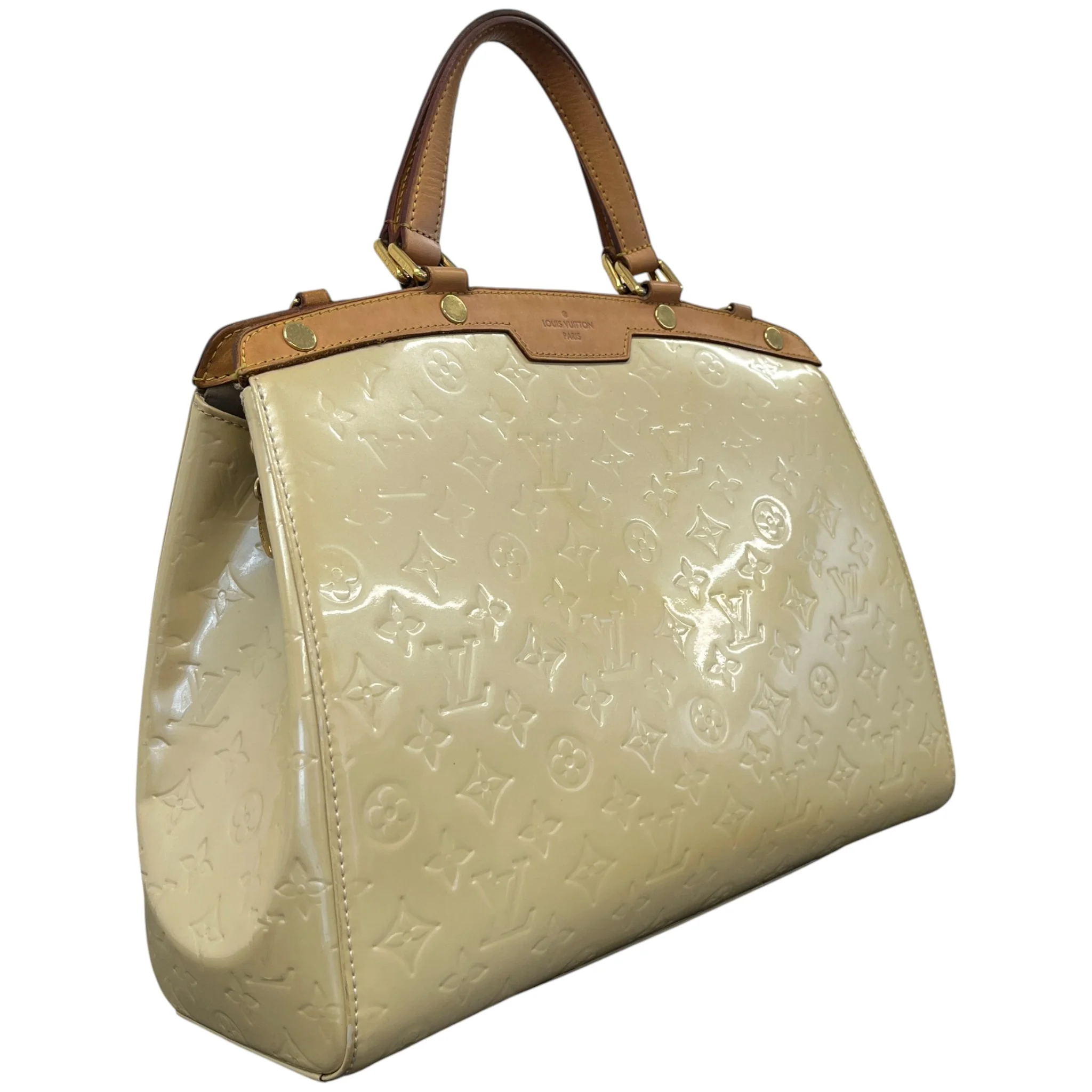 Women's Vernis Leather Brea Mm Bag Yellow - Image 4
