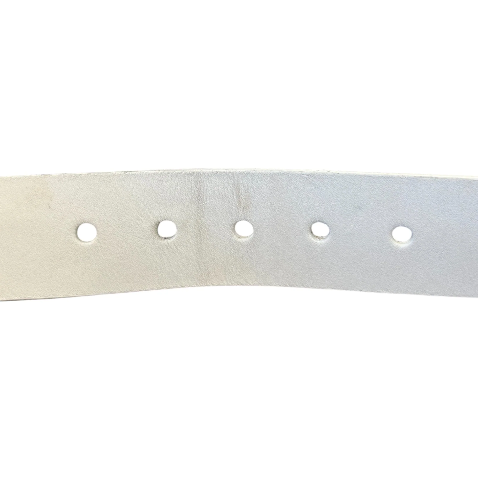 Women's Vintage Chain Detail Belt White Size 85CM / UK 10 - Image 6