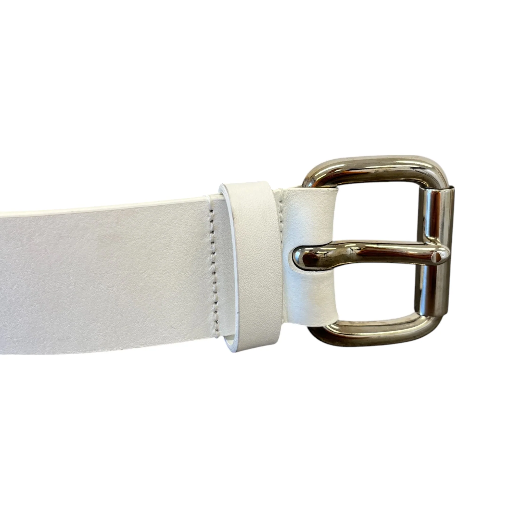 Women's Vintage Chain Detail Belt White Size 85CM / UK 10 - Image 7