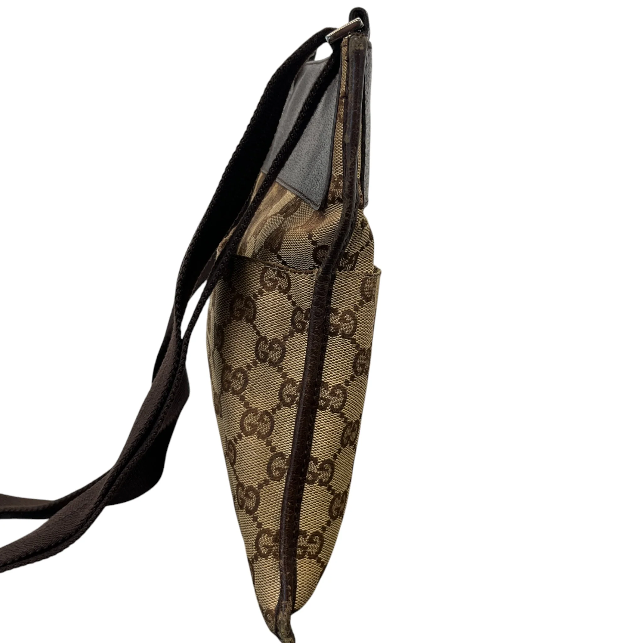 Women's Vintage Gg Monogram Messenger Bag Brown - Image 6