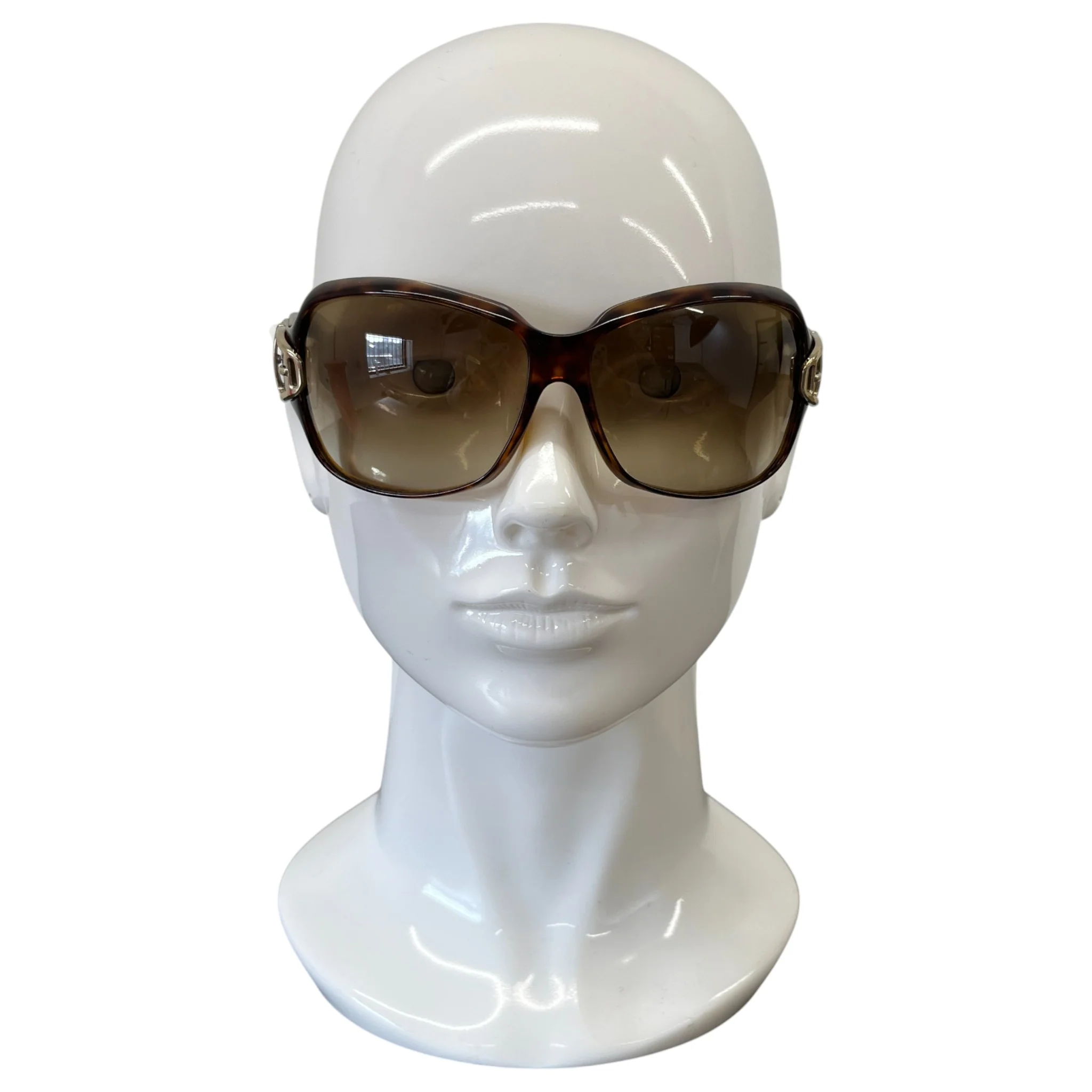 Women's Vintage Horsebit Sunglasses Brown - Image 2