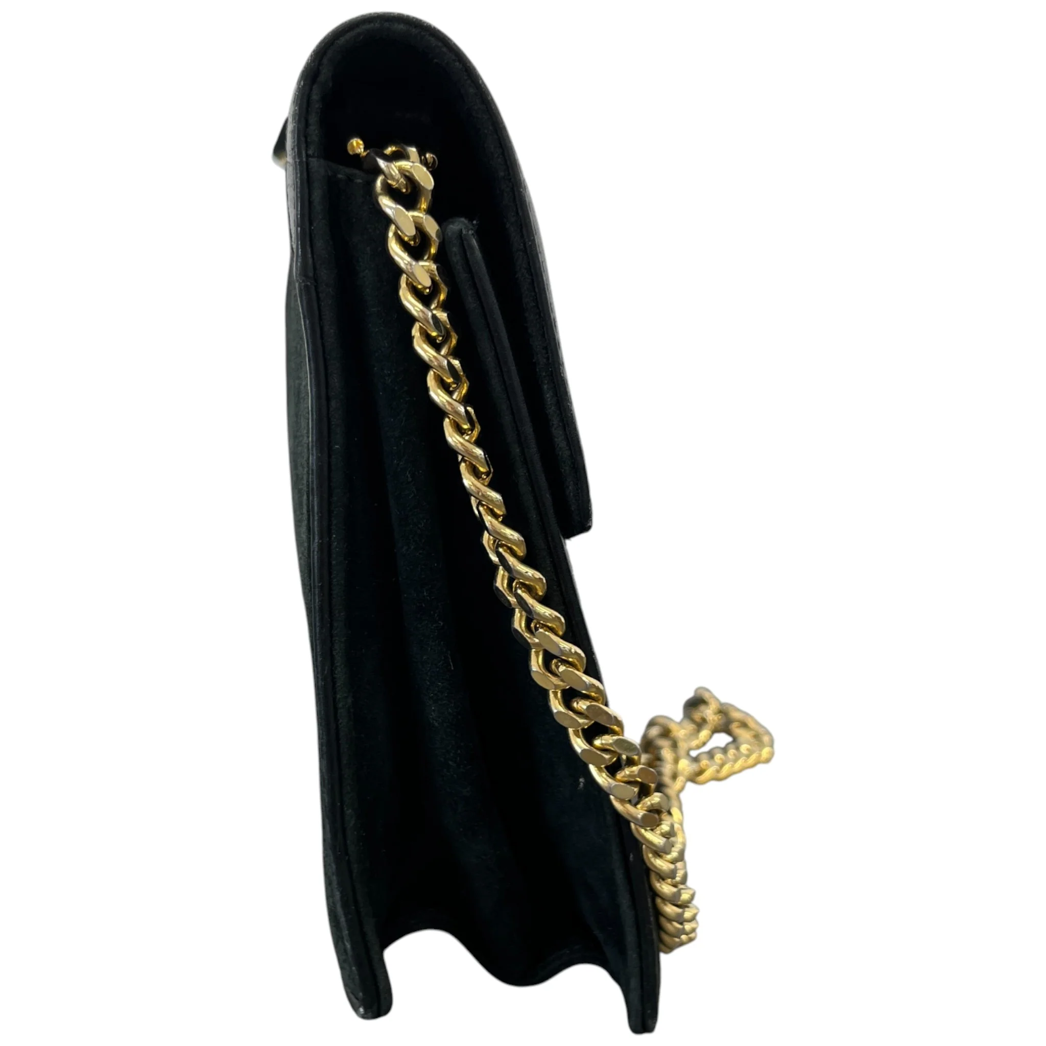 Women's Vintage Suede Web Bag Black - Image 6