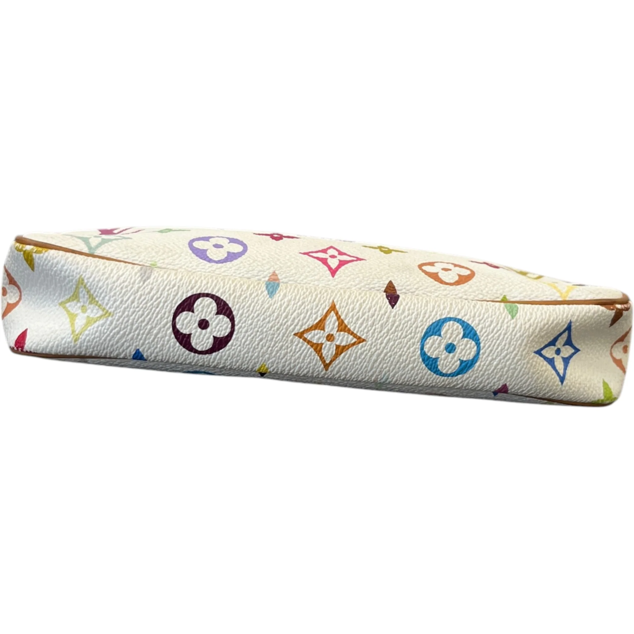 Women's Vintage Takashi Murakami Pochette Accessoires Bag White - Image 11