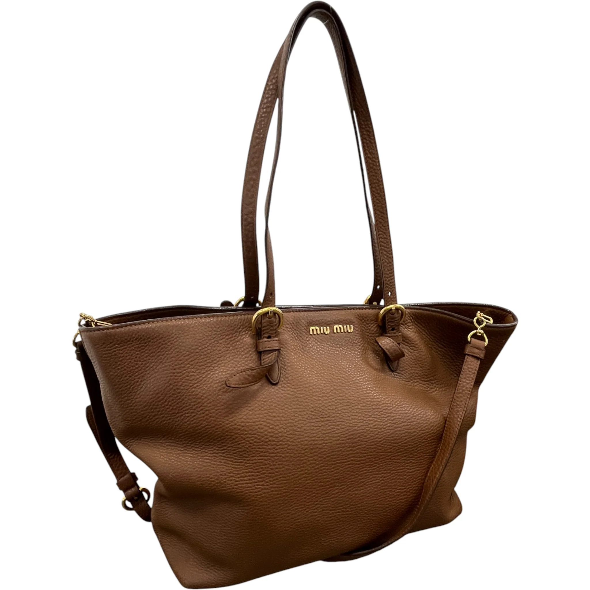 Women's Vitello Daino Bag Brown - Image 5