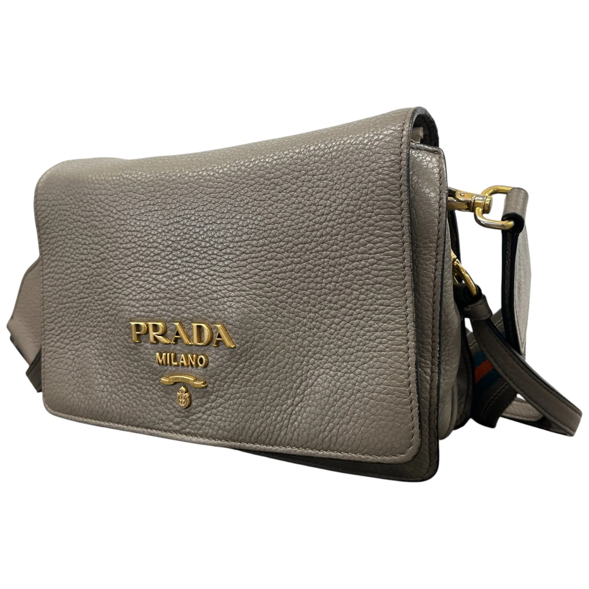 Women's Vitello Daino Handbag Grey - Image 6