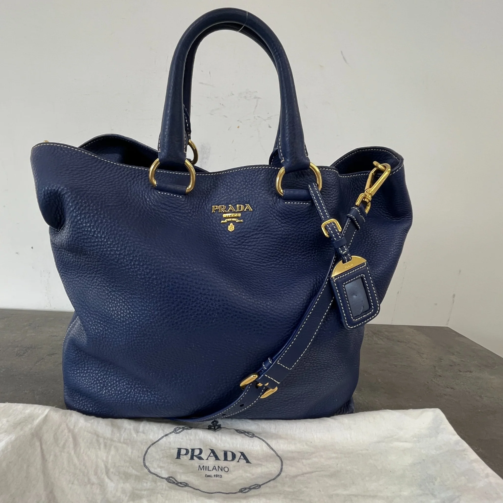 Women's Vitello Phenix Bag Blue - Image 12