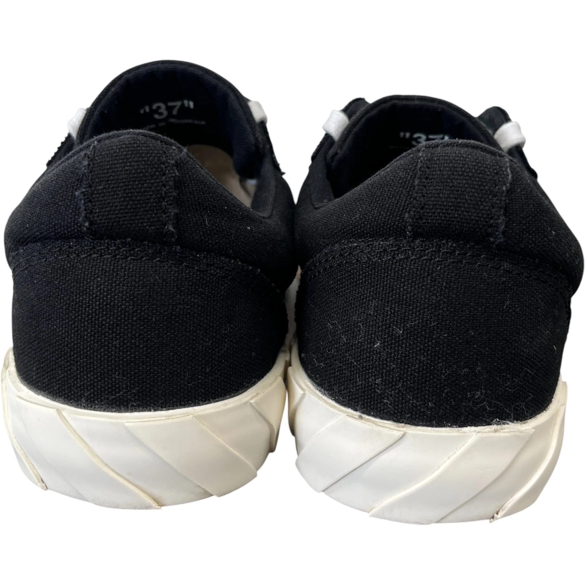 Women's Vulcanised Low Trainers Black Size EU 37 / UK 4 - Image 7