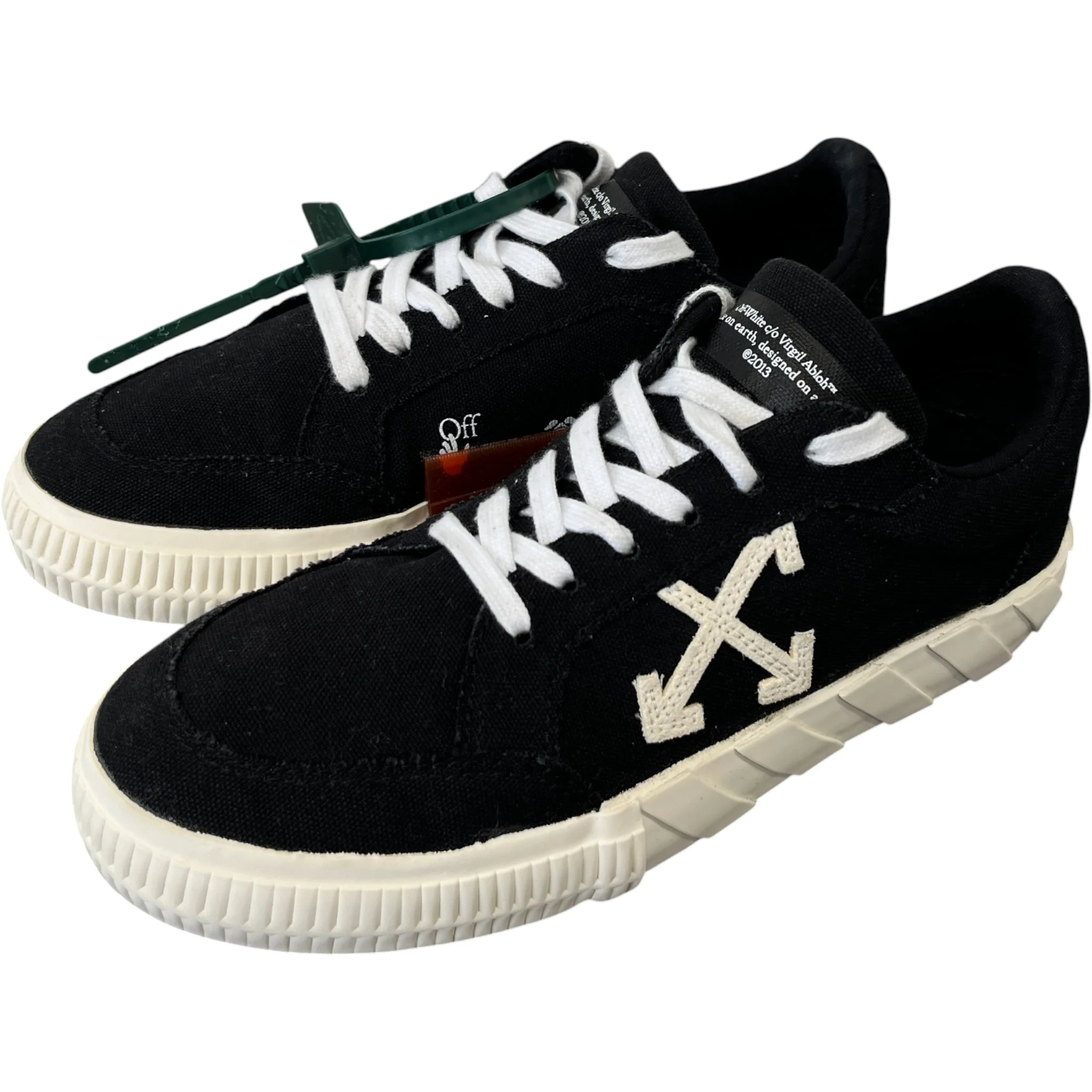 Women's Vulcanised Low Trainers Black Size EU 37 / UK 4 - Image 9