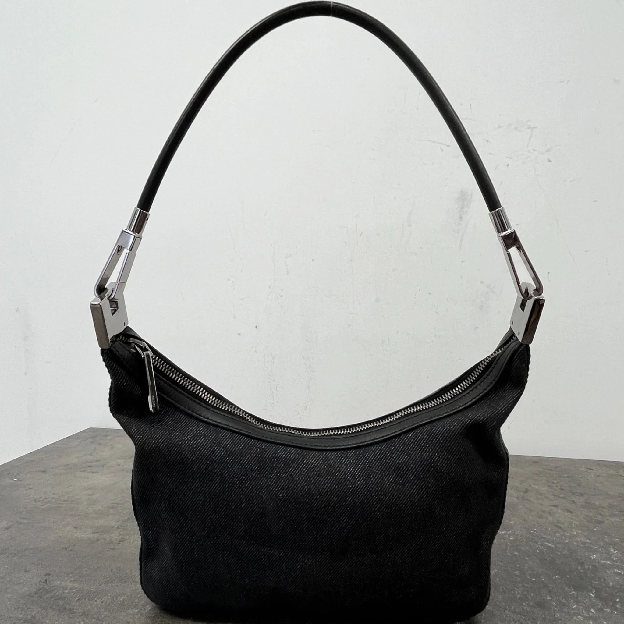 Women's Web Stripe Shoulder Bag Navy - Image 11