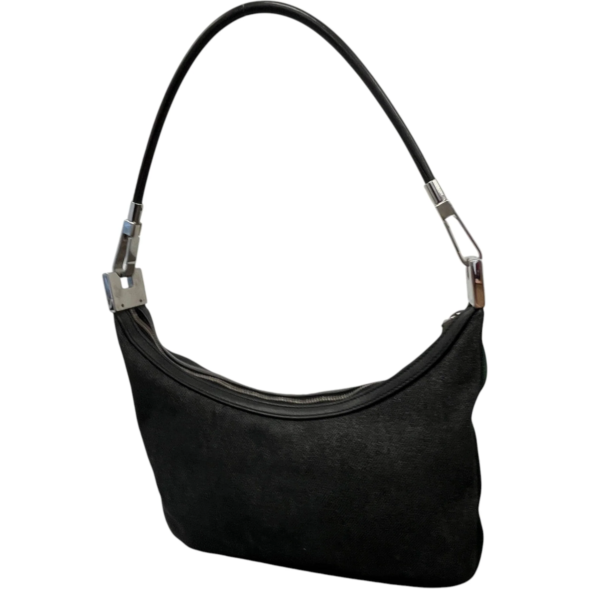 Women's Web Stripe Shoulder Bag Navy - Image 8