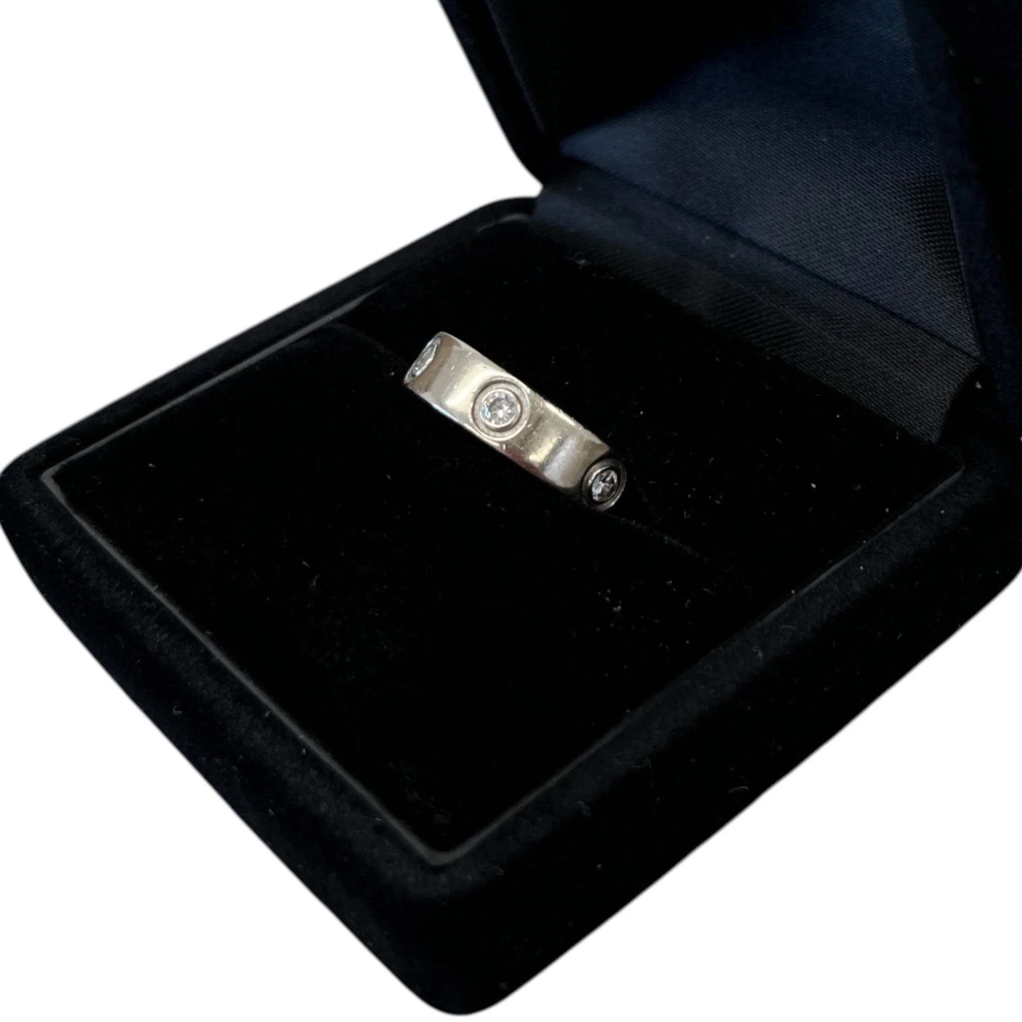 Women's Whilove Classic Model 6 Diamond 18Ct White Gold Size 50 Ring White - Image 3