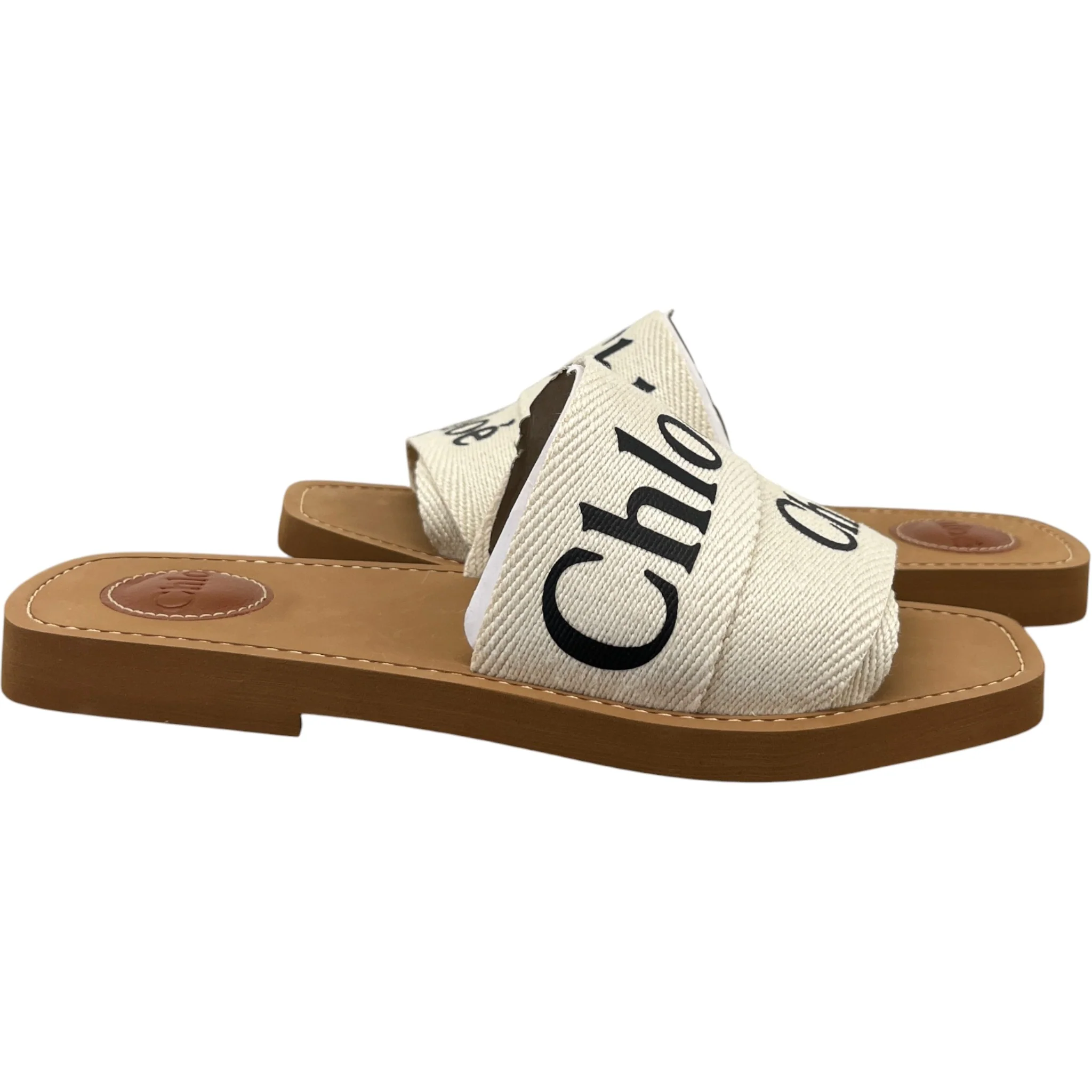 Women's Woody Sandals Beige Size EU 38 / UK 5 - Image 3