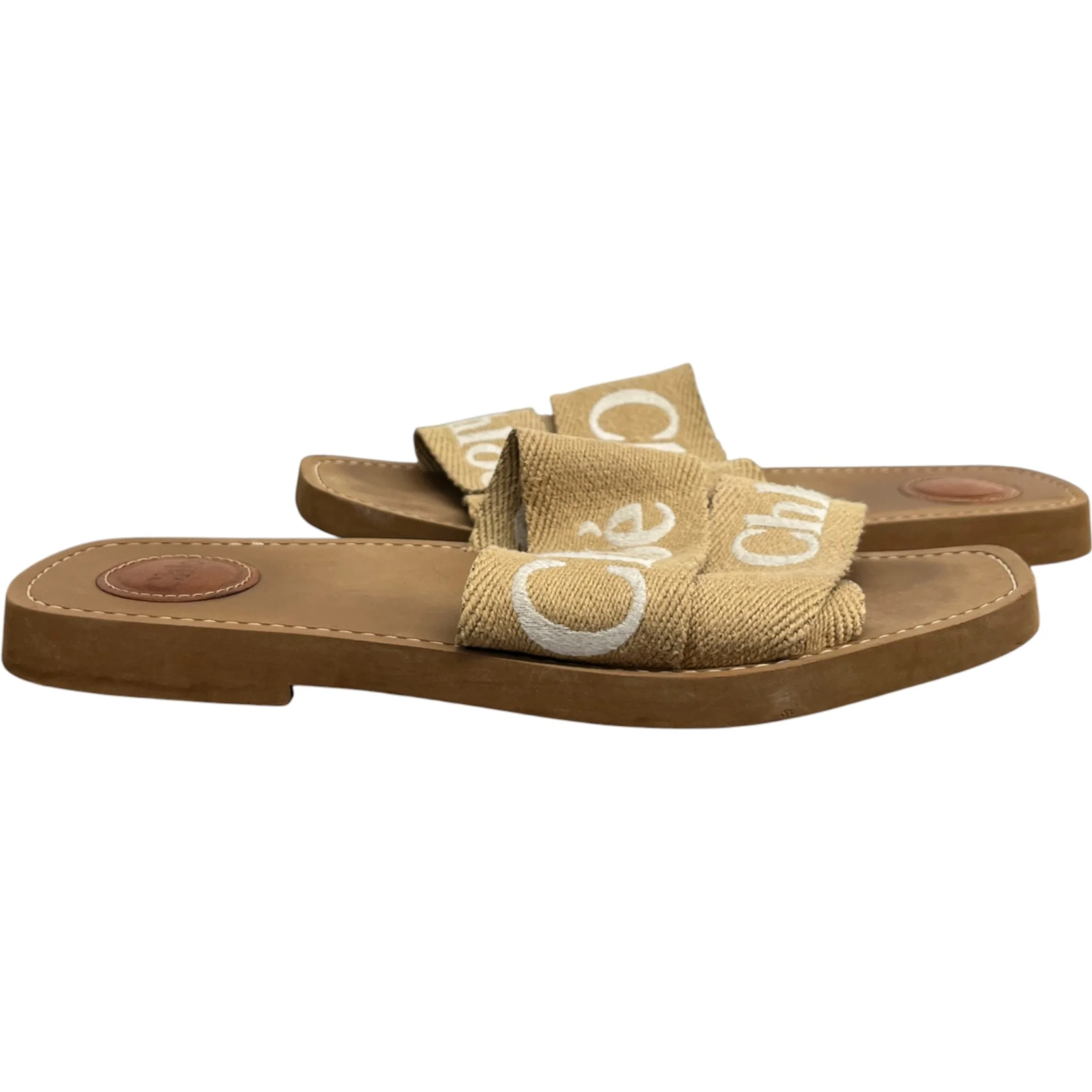 Women's Woody Sandals Beige Size EU 39 / UK 6 - Image 3